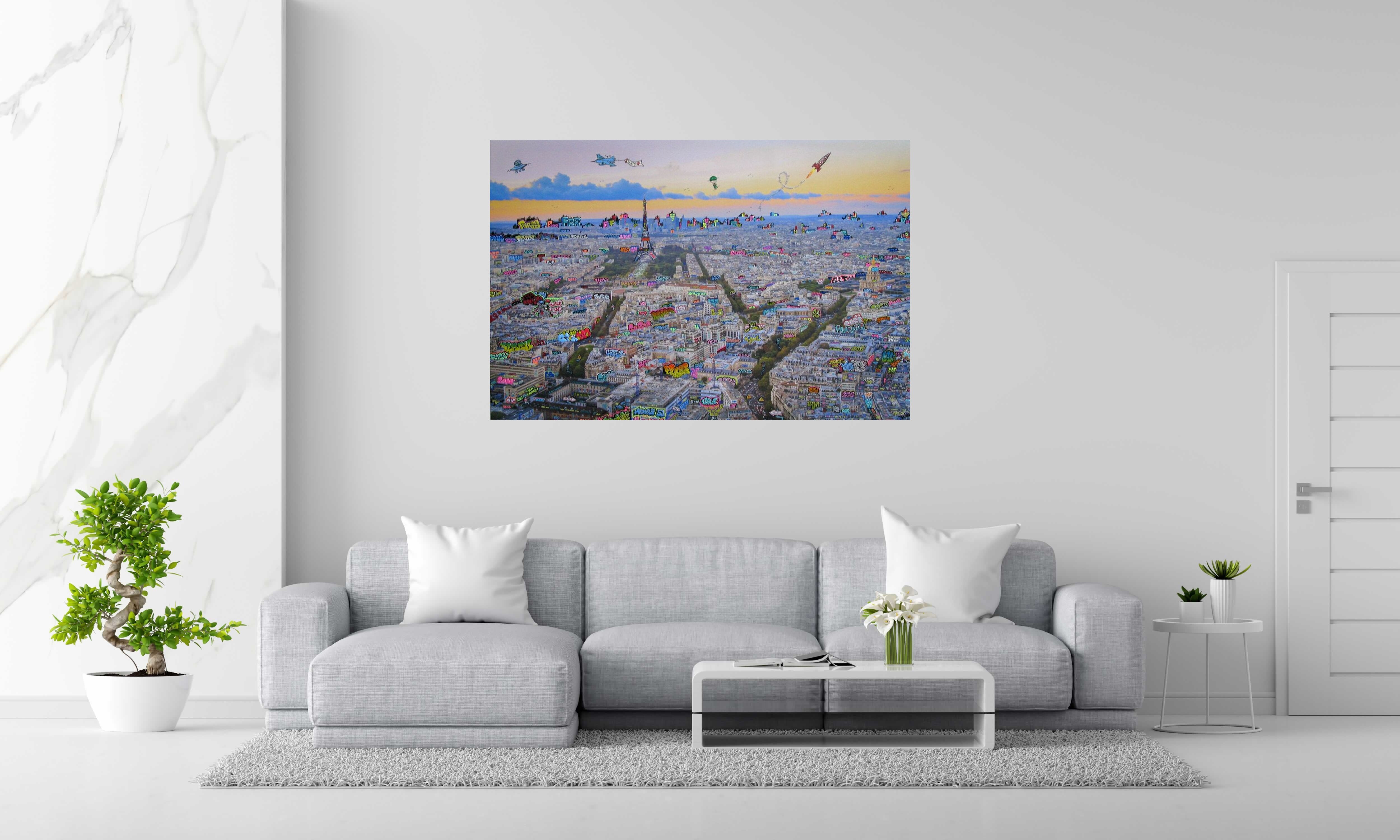Editions d'art de BLACH a pour titre  Paris Blaze style graffiti, street pop art dim : BLACHprix:1500