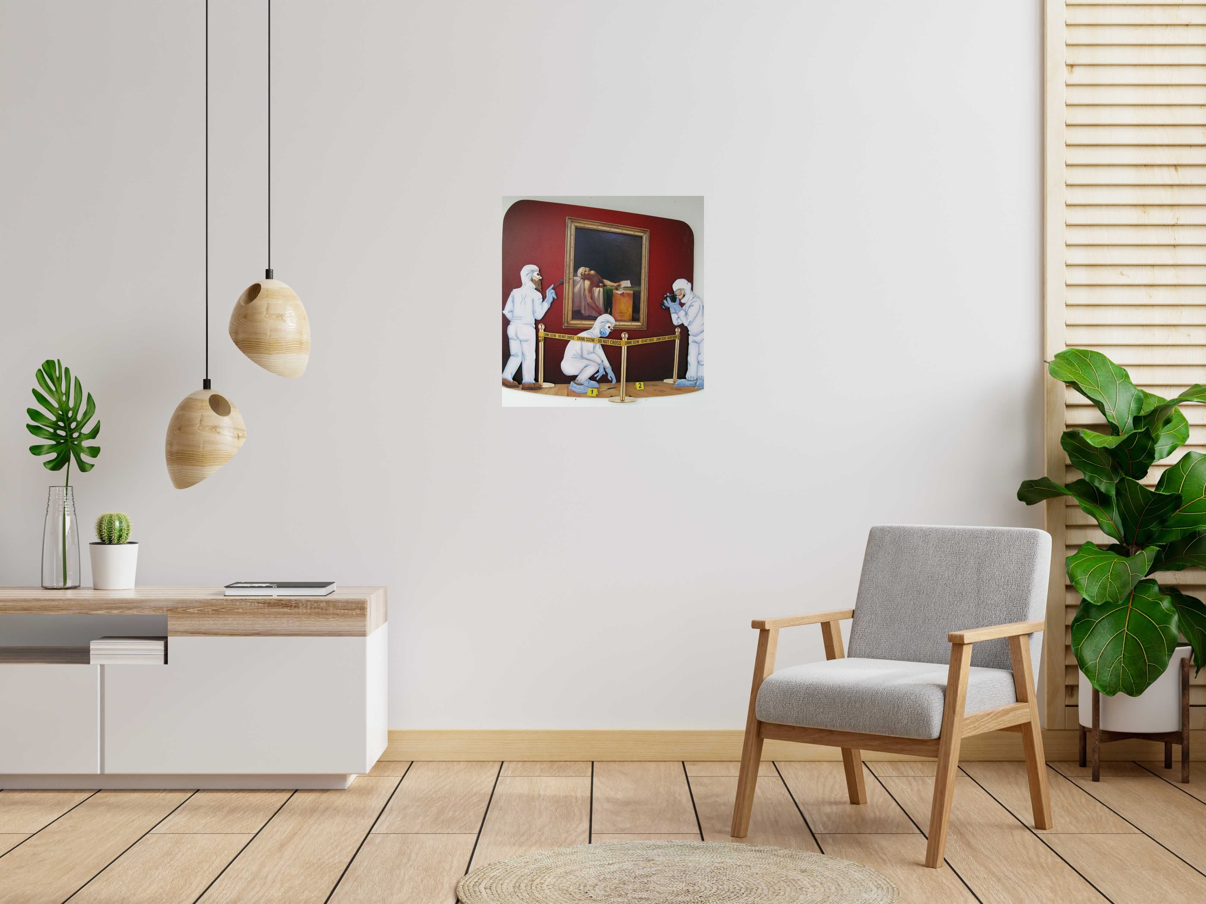 Tableau de L'ARTISTE PITRE a pour titre  Pitre Vs David style figuratif, graphique dim : L'ARTISTE PITREprix:680
