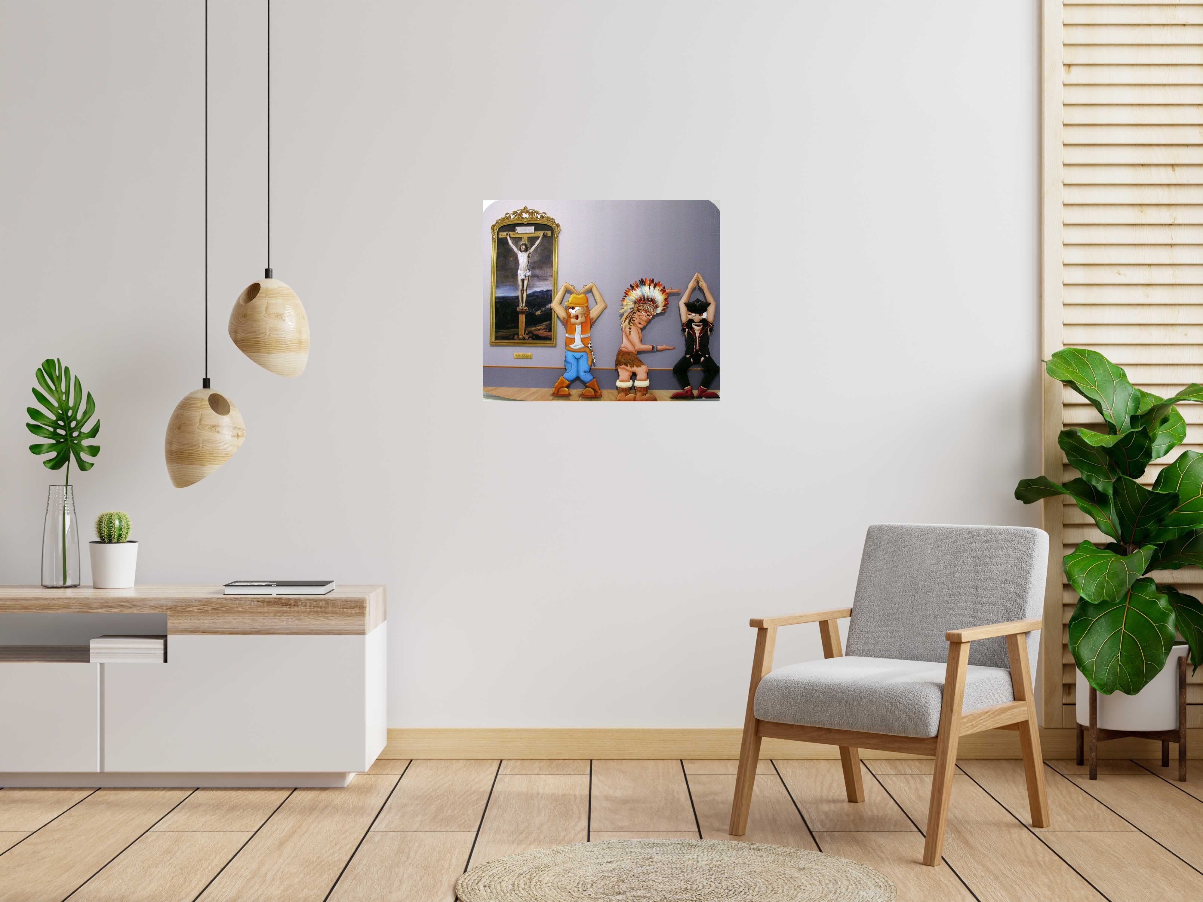 Tableau de L'ARTISTE PITRE a pour titre  Pitre Vs Velasquez style figuratif, graphique dim : L'ARTISTE PITREprix:600
