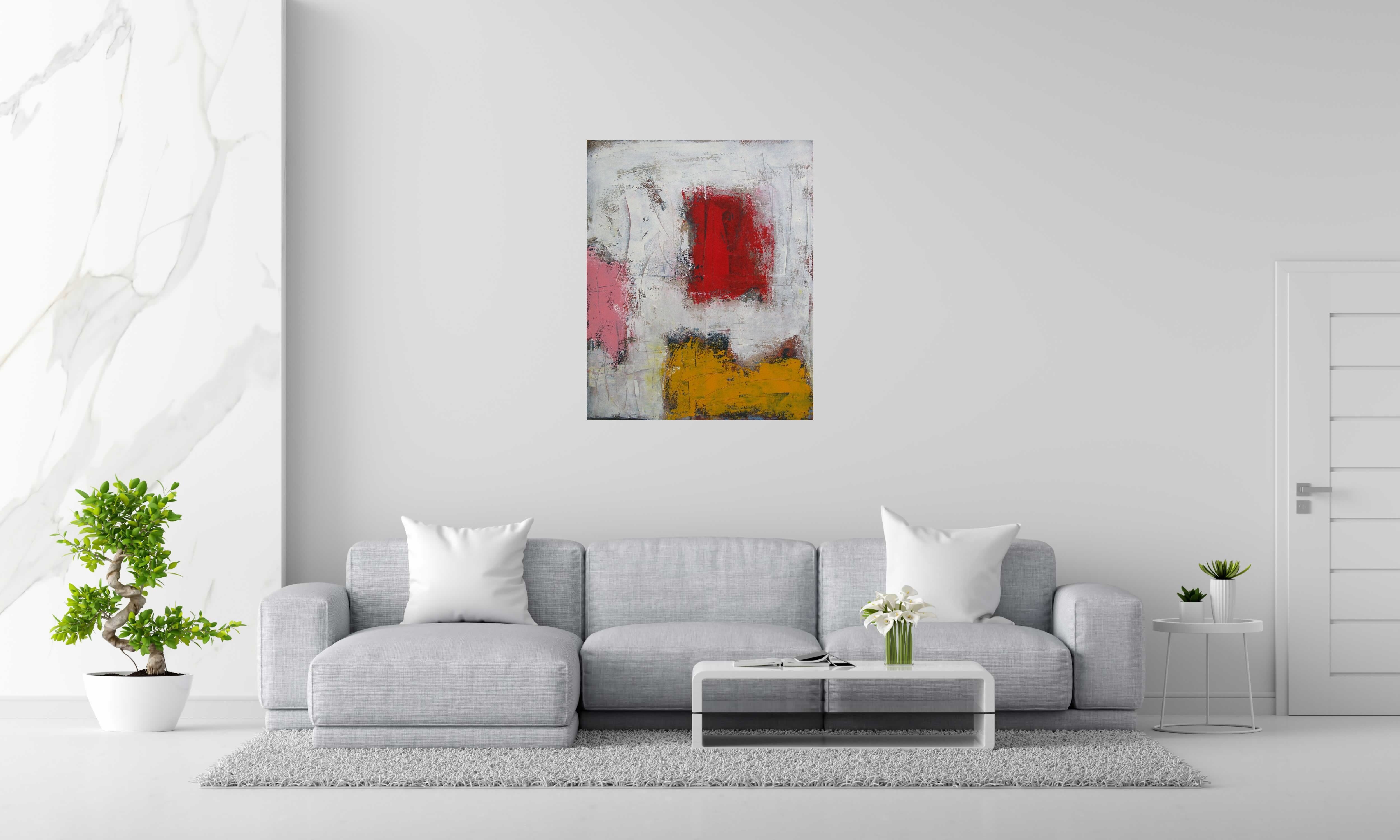Tableau de TANIA CARRARA a pour titre  Nuances Primaires style abstrait dim : TANIA CARRARAprix:950