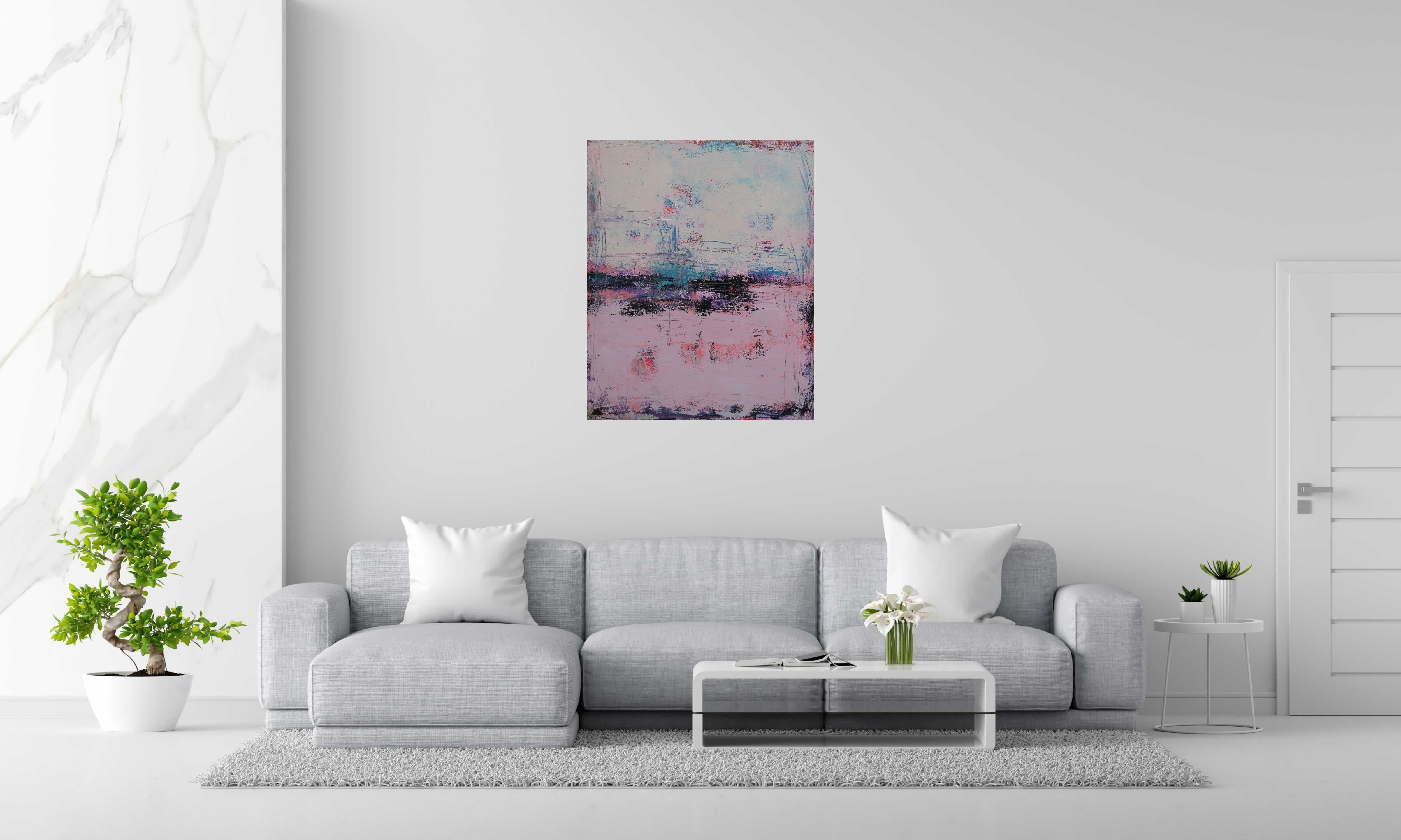 Tableau de TANIA CARRARA a pour titre  Nuances Pastels style abstrait dim : TANIA CARRARAprix:950