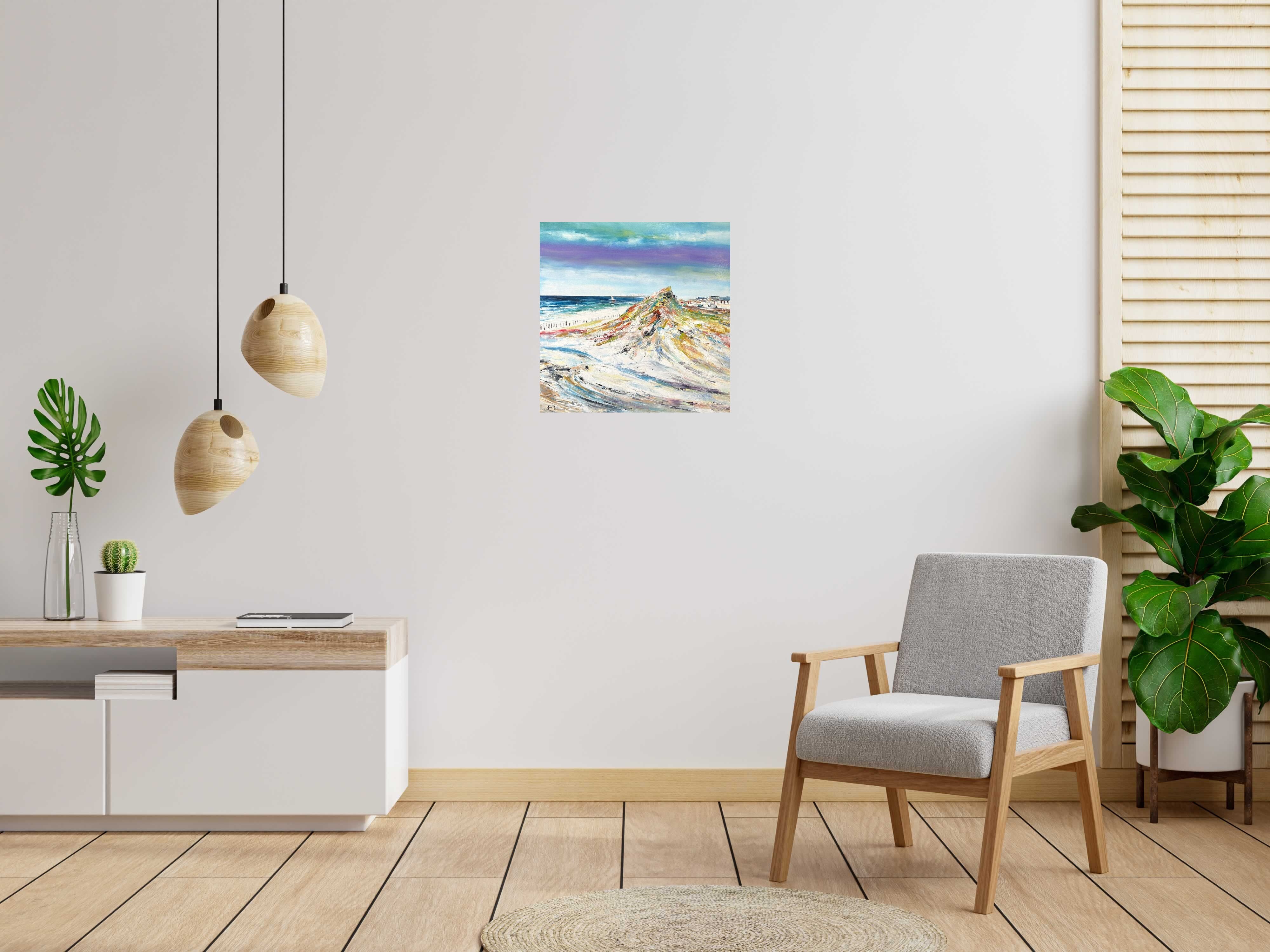 Tableau de PHIL a pour titre  Les dunes style figuratif dim : PHILprix:350
