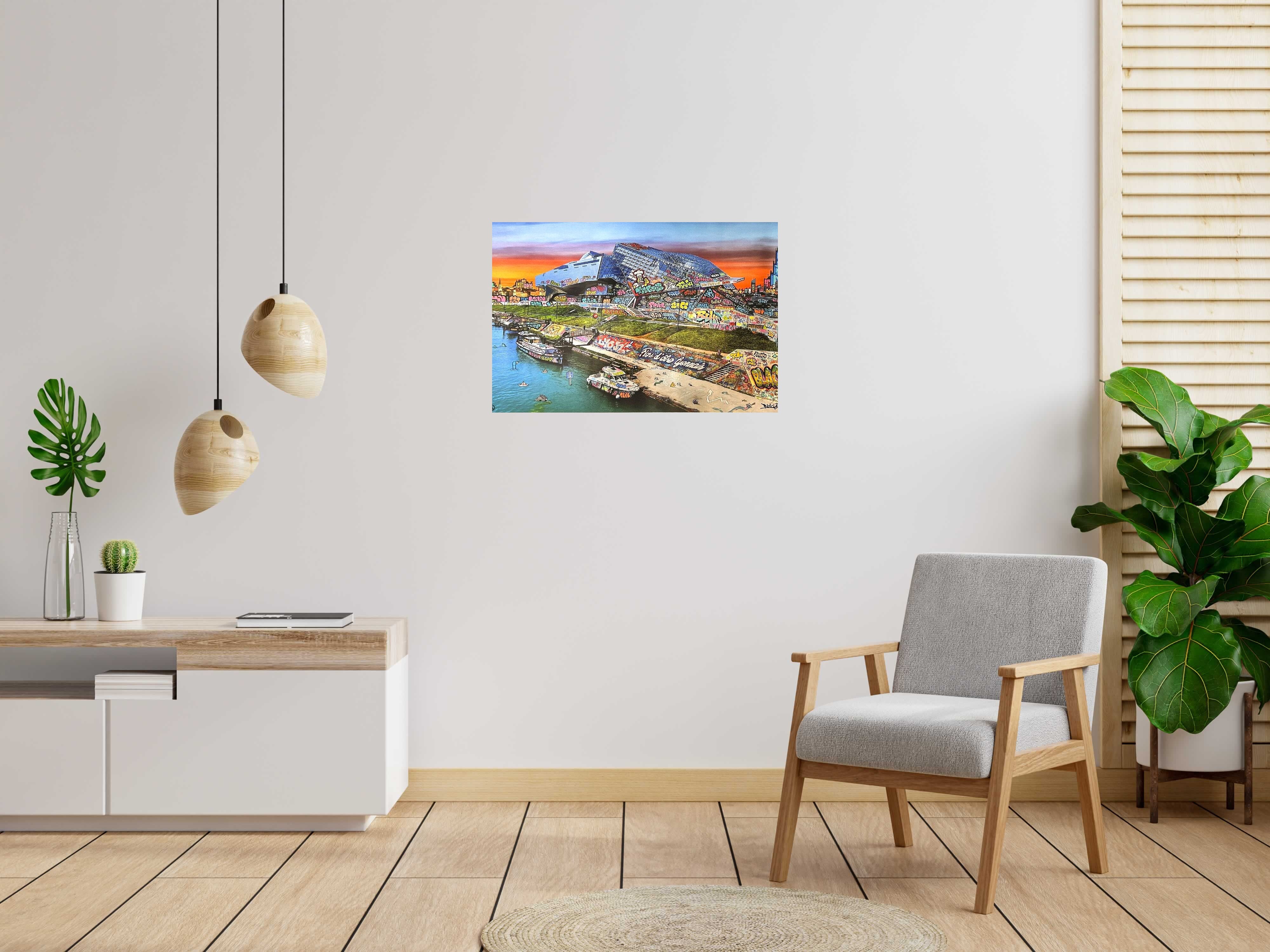 Editions d'art de BLACH a pour titre  Lyon influence style graffiti, street art dim : BLACHprix:220