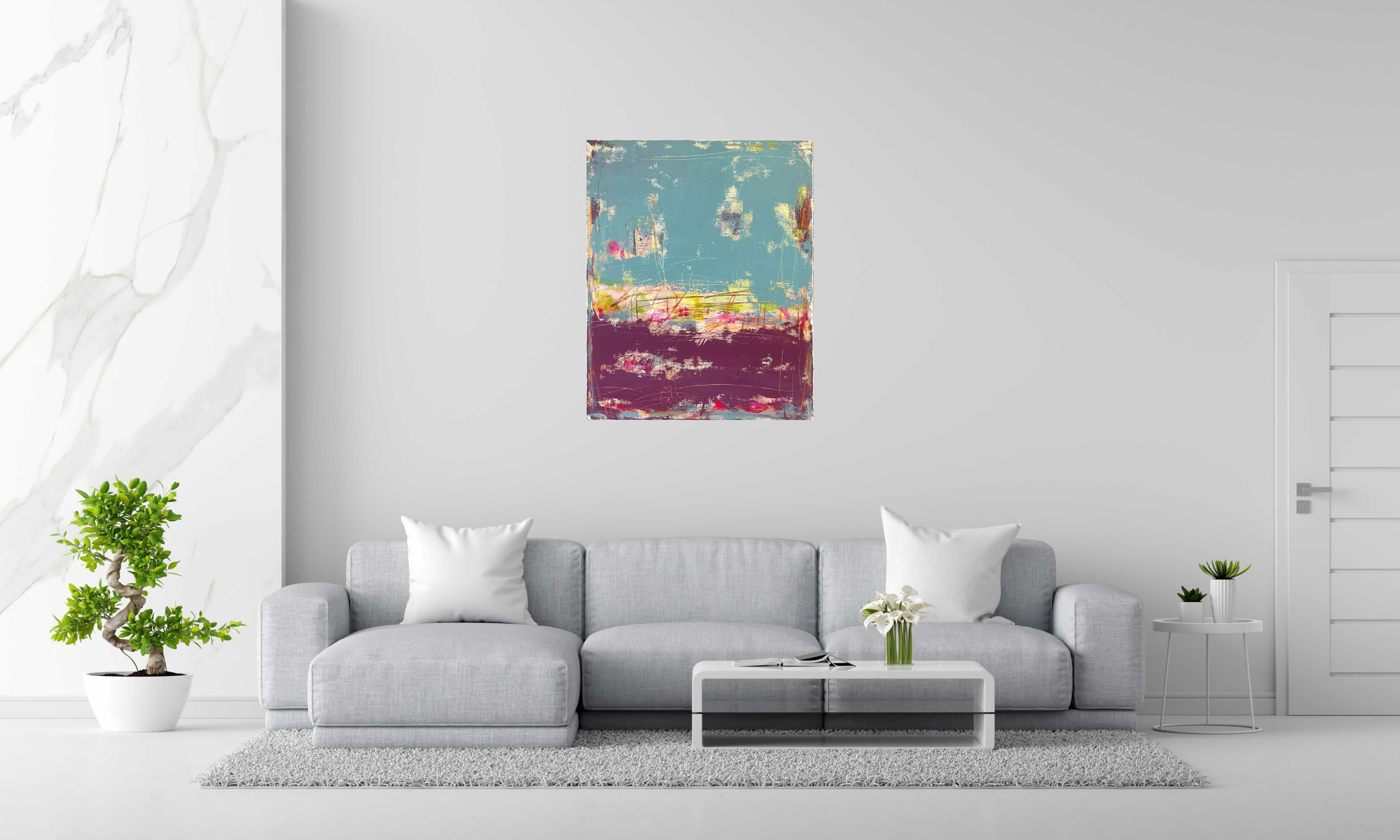 Tableau de TANIA CARRARA a pour titre  Nuances de Provence style abstrait dim : TANIA CARRARAprix:950