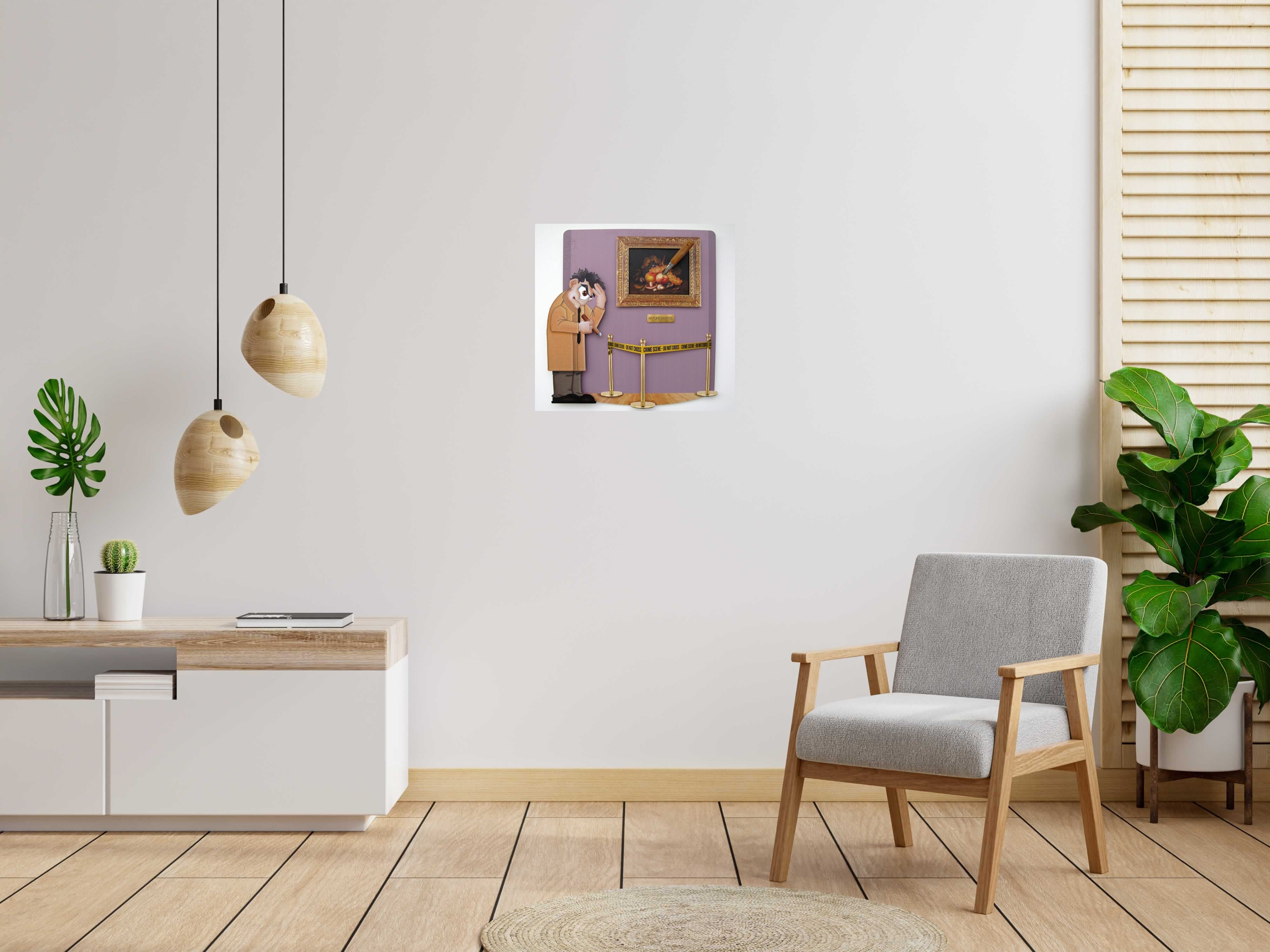 Tableau de L'ARTISTE PITRE a pour titre  Pitre Vs nature morte style figuratif, graphique dim : L'ARTISTE PITREprix:600