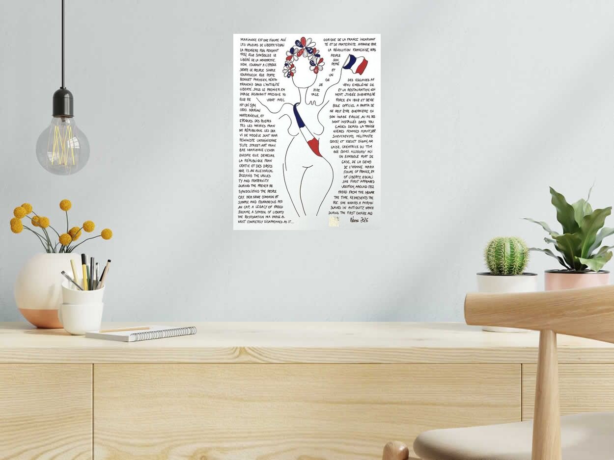 Dessin de NANA a pour titre  les fifilles 2 style figuratif dim : NANAprix:110