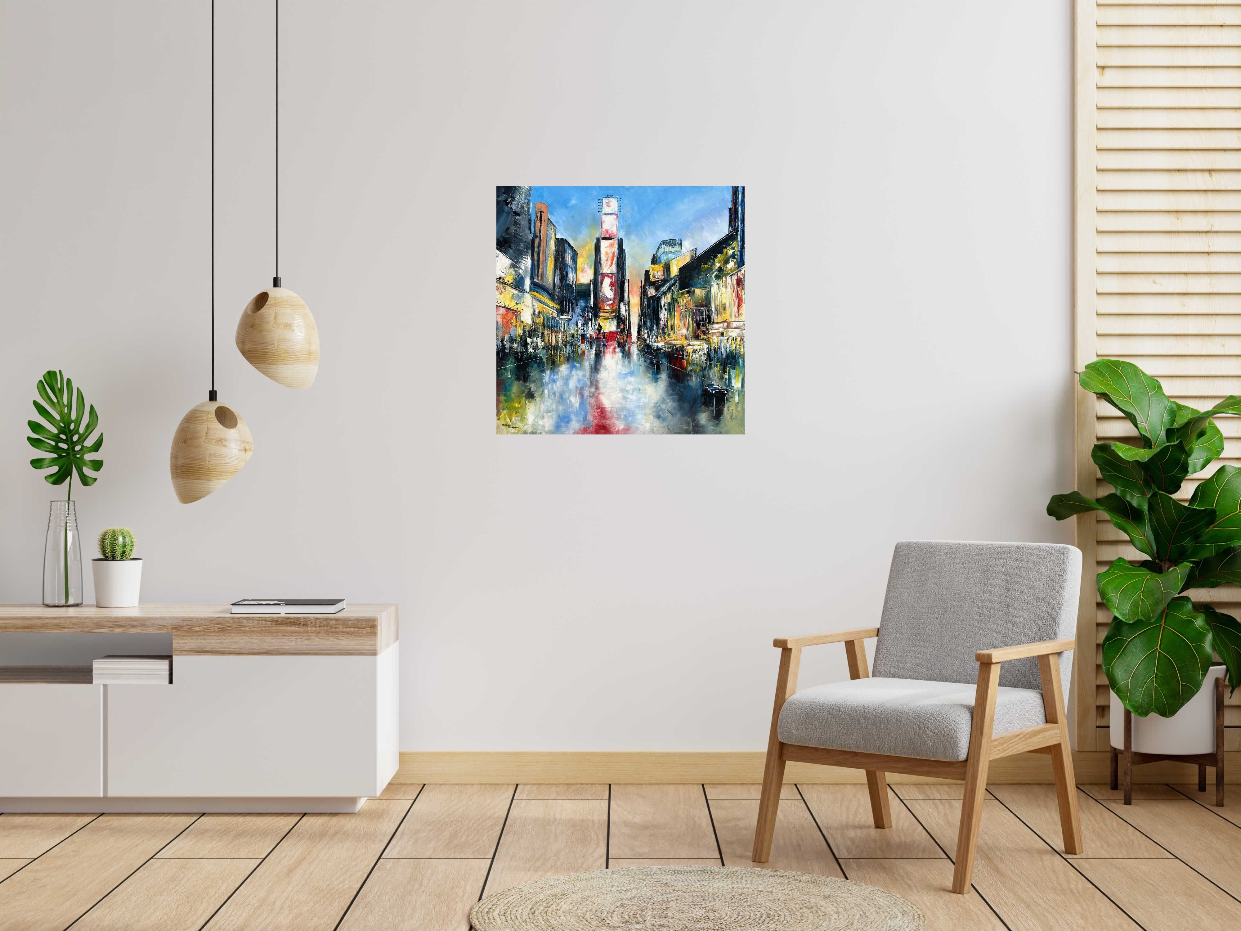 Tableau de PHIL a pour titre  Beautiful Times Square - commande style figuratif dim : PHILprix:600