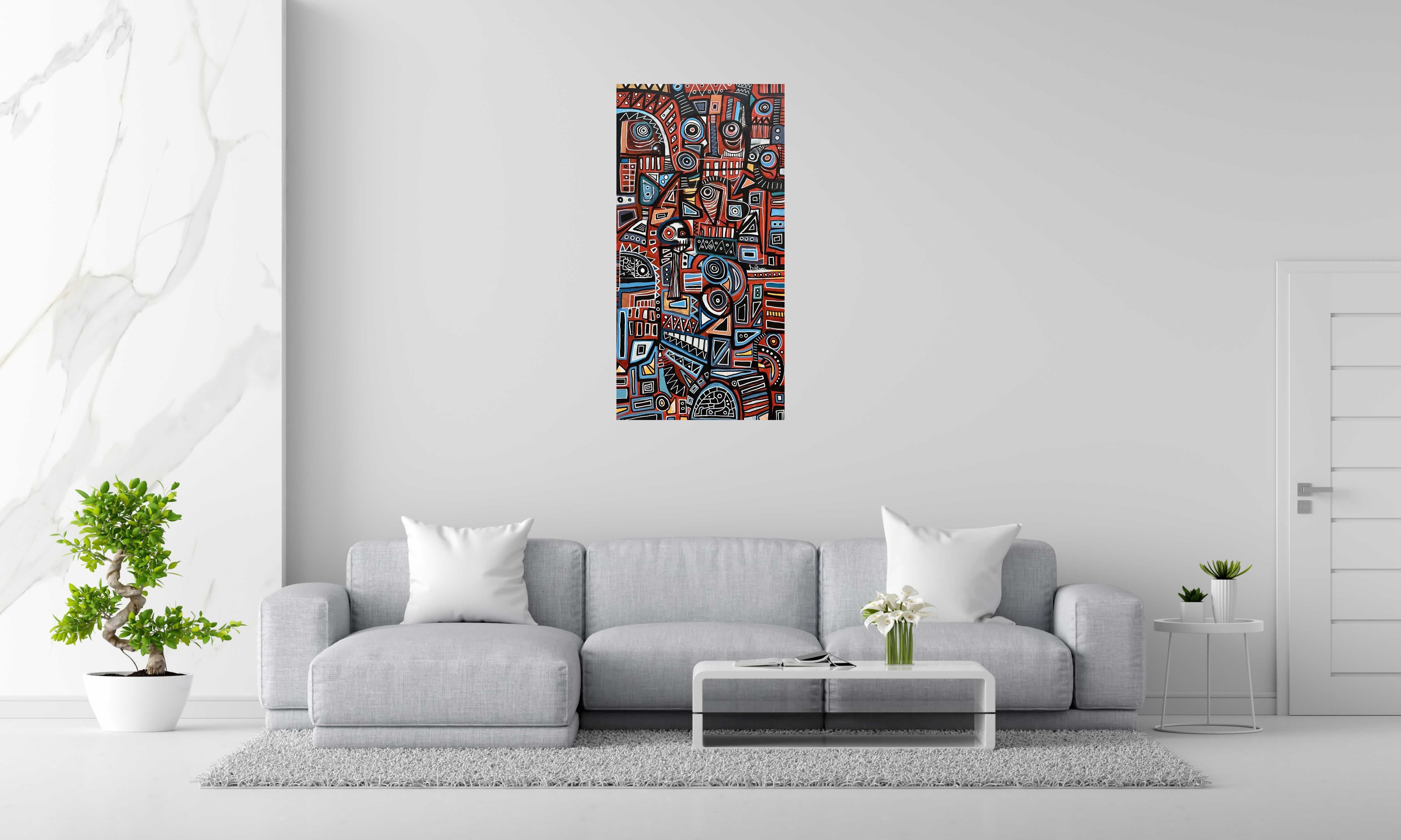 Tableau de Daniel De POLIGNAC a pour titre  Life after death style graphique dim : Daniel De POLIGNACprix:700