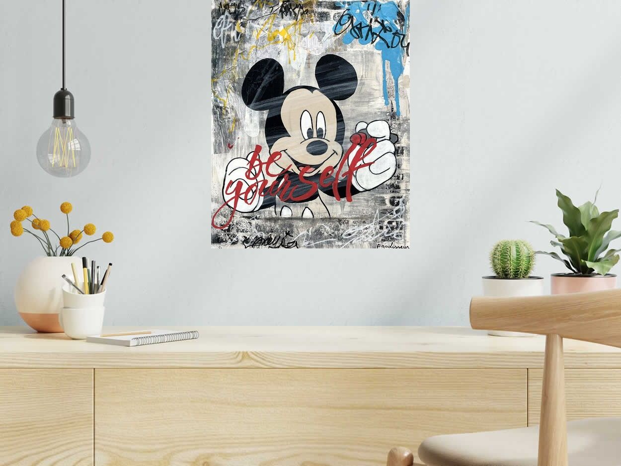 Tableau de PATRICIA GADISSEUR a pour titre  Be Yourself style graffiti, street pop art dim : PATRICIA GADISSEURprix:280
