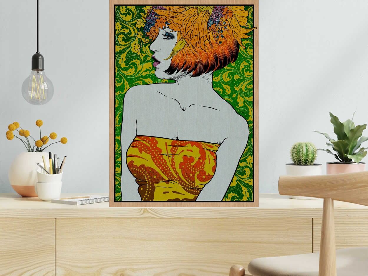 Editions d'art de CHUCK SPERRY a pour titre  PASIPHAE WOOD PANEL AP style expo chuck dim : CHUCK SPERRYprix:2150