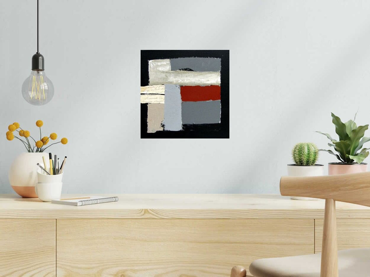 Tableau de MICHELLE BOISSONOT a pour titre  SANS TITRE style abstrait dim : MICHELLE BOISSONOTprix:60