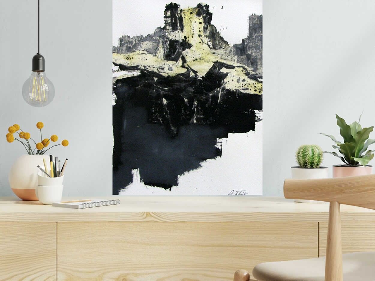 Dessin de ARANCHA TEJEDOR a pour titre  TERRITORIOS style abstrait dim : ARANCHA TEJEDORprix:160