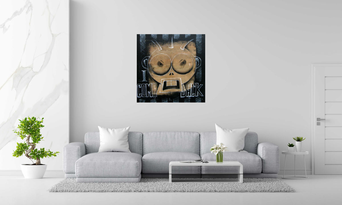 Tableau de WALTER a pour titre  I COME BACK style graphique dim : WALTERprix:850