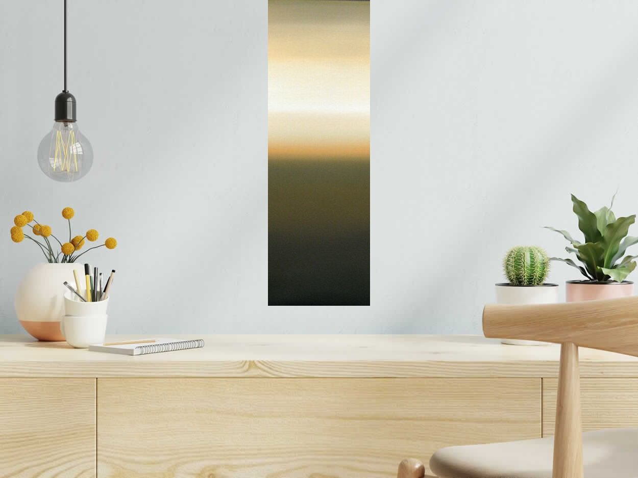 Tableau de ELISE BARAT a pour titre  MICHIGAN LAKE V7 style abstrait dim : ELISE BARATprix:120