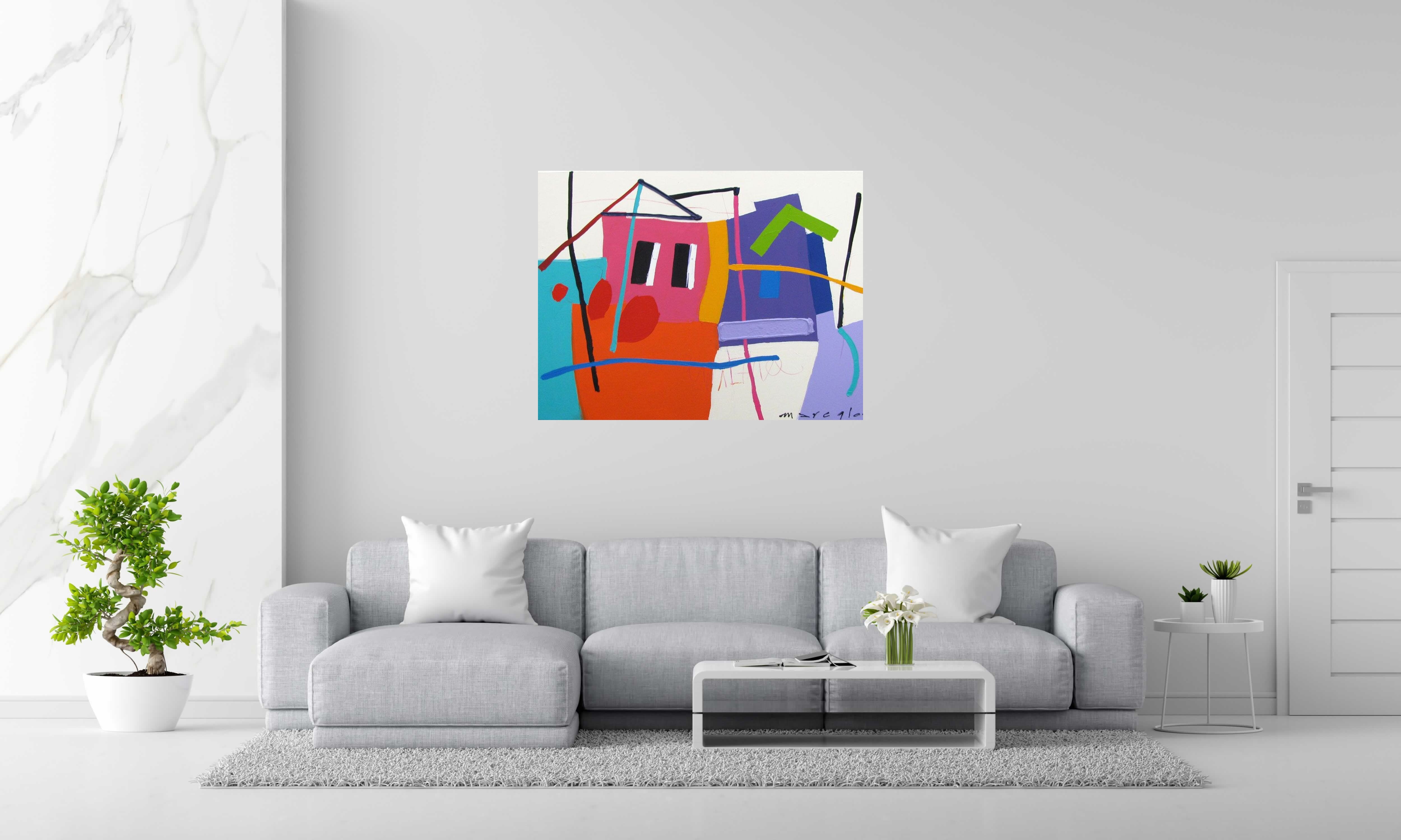 Tableau de MARCELLO CID SAINT JEAN a pour titre  LA TEXTURA style abstrait dim : MARCELLO CID SAINT JEANprix:750