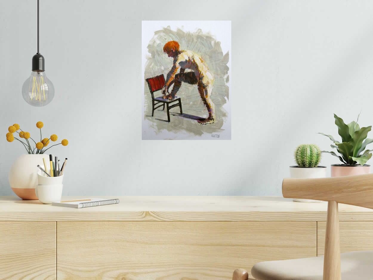 Dessin de HEATON RUDYARD a pour titre  SANS TITRE 5 style figuratif dim : HEATON RUDYARDprix:240