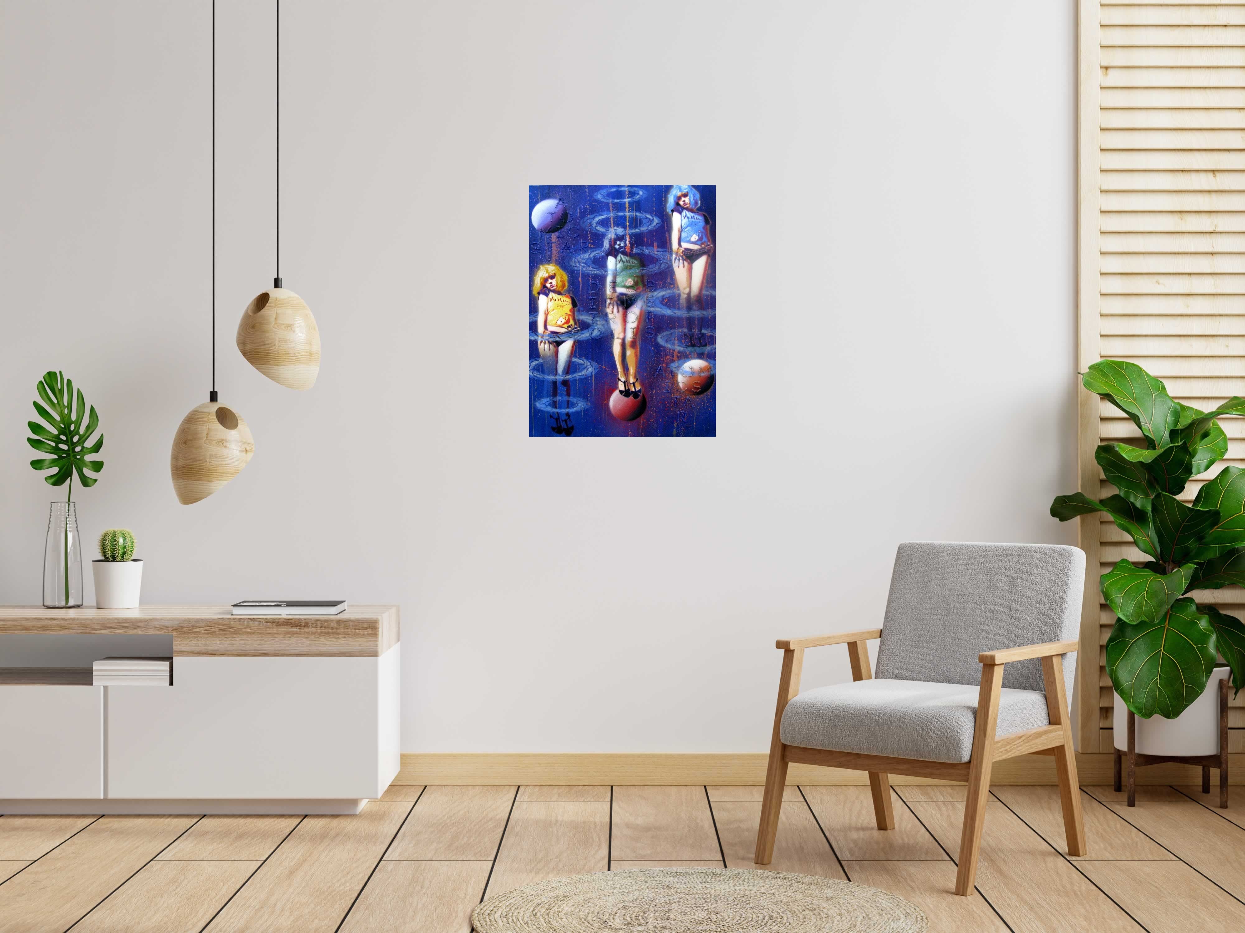 Tableau de MAT ELBE a pour titre  DEBBIE METROPOLIS style street art dim : MAT ELBEprix:500