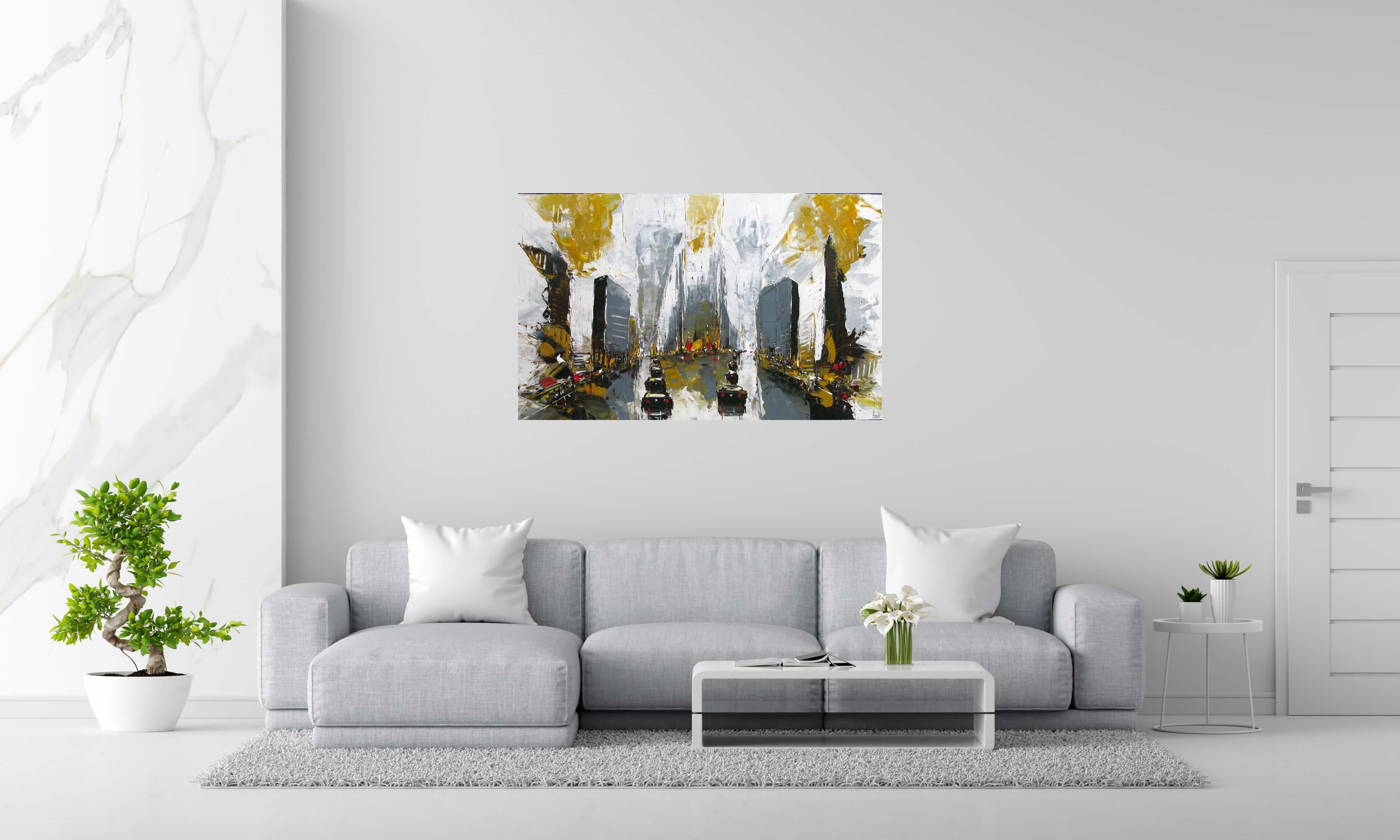 Tableau de F. BOUTET a pour titre  PAYSAGE URBAIN style no dim : F. BOUTETprix:1000