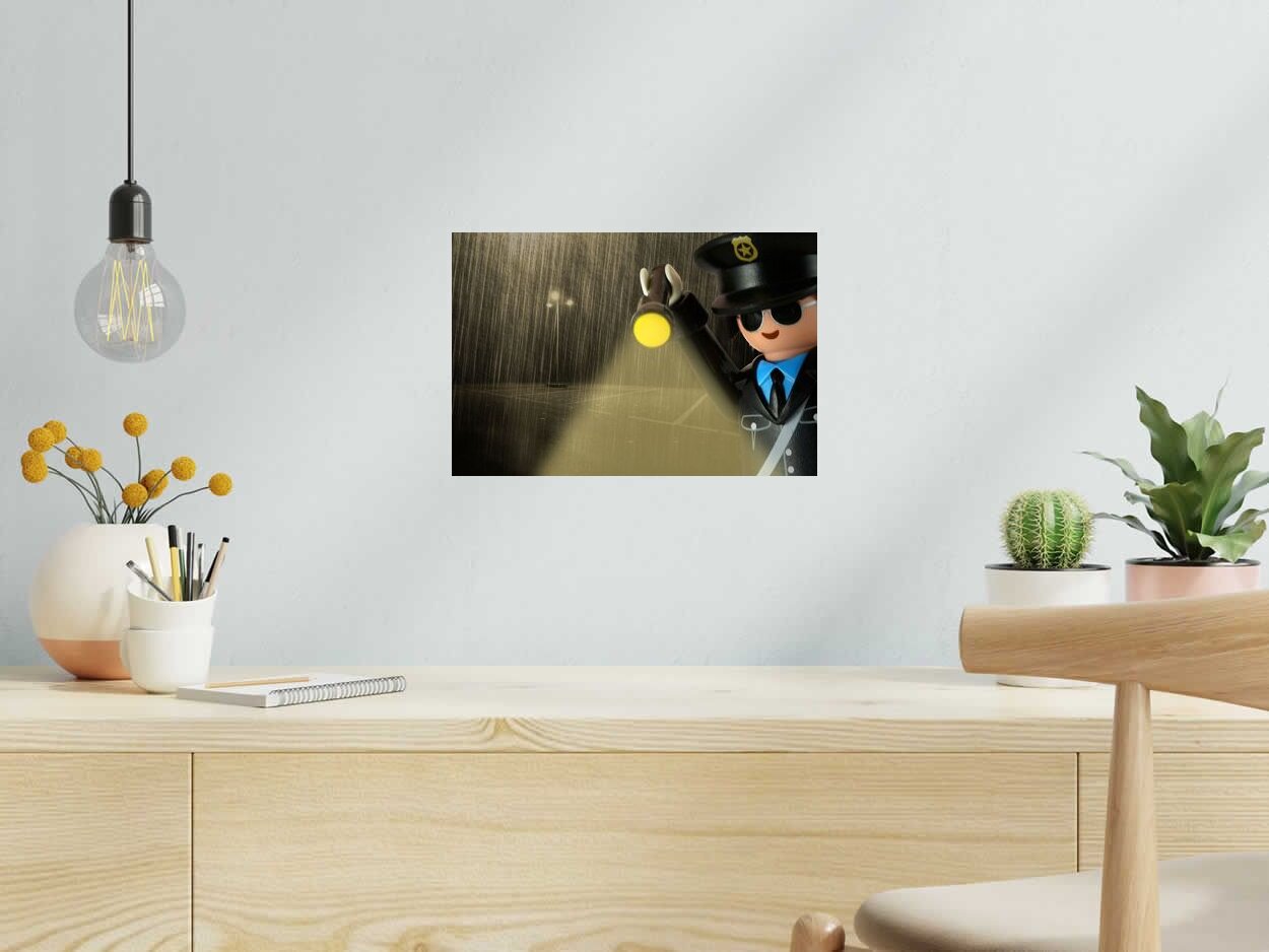 Photo de RICHARD UNGLIK a pour titre  COP style street pop art dim : RICHARD UNGLIKprix:60