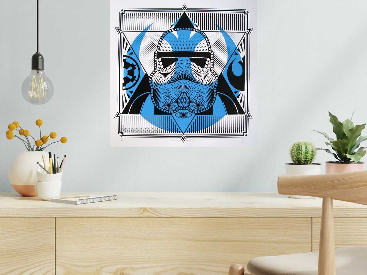 Editions d'art de JIBE a pour titre  STORM TROOPER style graphique dim : JIBEprix: