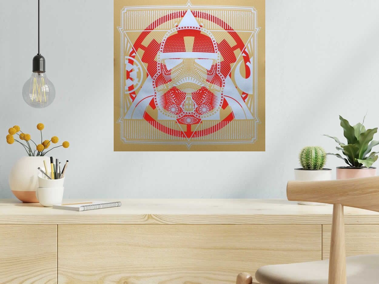 Editions d'art de JIBE a pour titre  STORM TROOPER style graphique dim : JIBEprix: