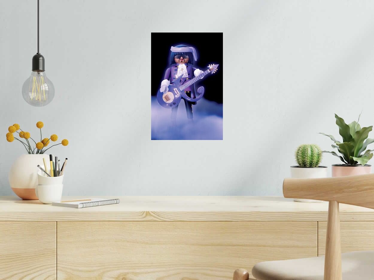Photo de RICHARD UNGLIK a pour titre  PURPLE RAIN style graphique dim : RICHARD UNGLIKprix:60