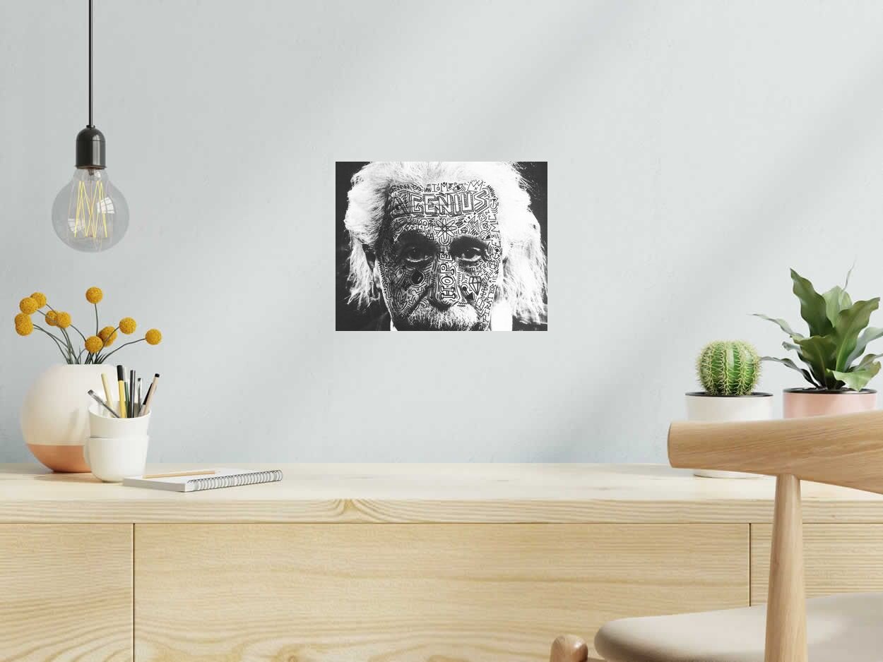 Photo de RS ARTIST a pour titre  GENIUS style street pop art dim : RS ARTISTprix:60