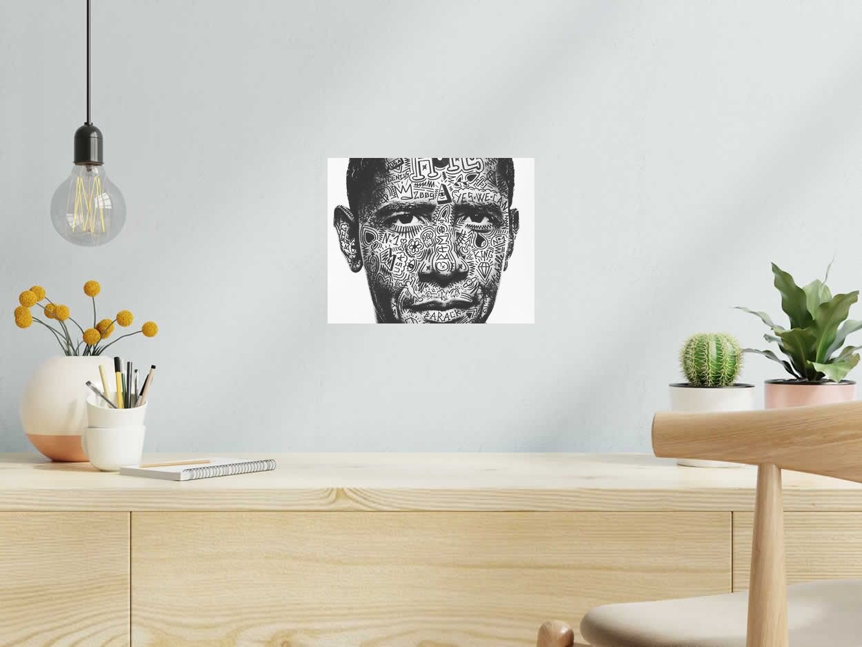 Photo de RS ARTIST a pour titre  BARRACK style street pop art dim : RS ARTISTprix:60