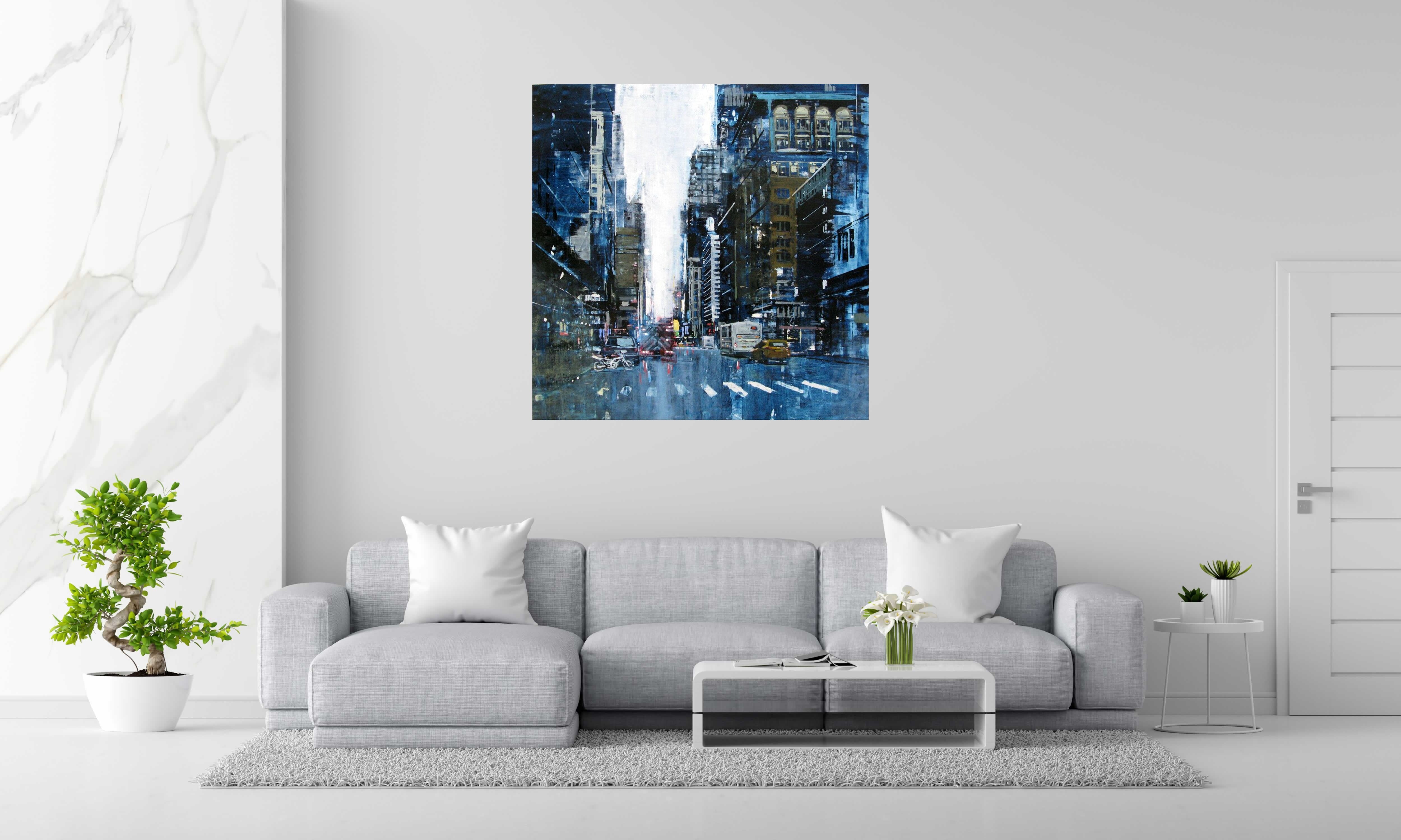 Tableau de ADRIEN FAVEAU a pour titre  FROM CENTRAL PARK TO TIME SQUARE style figuratif dim : ADRIEN FAVEAUprix:3200