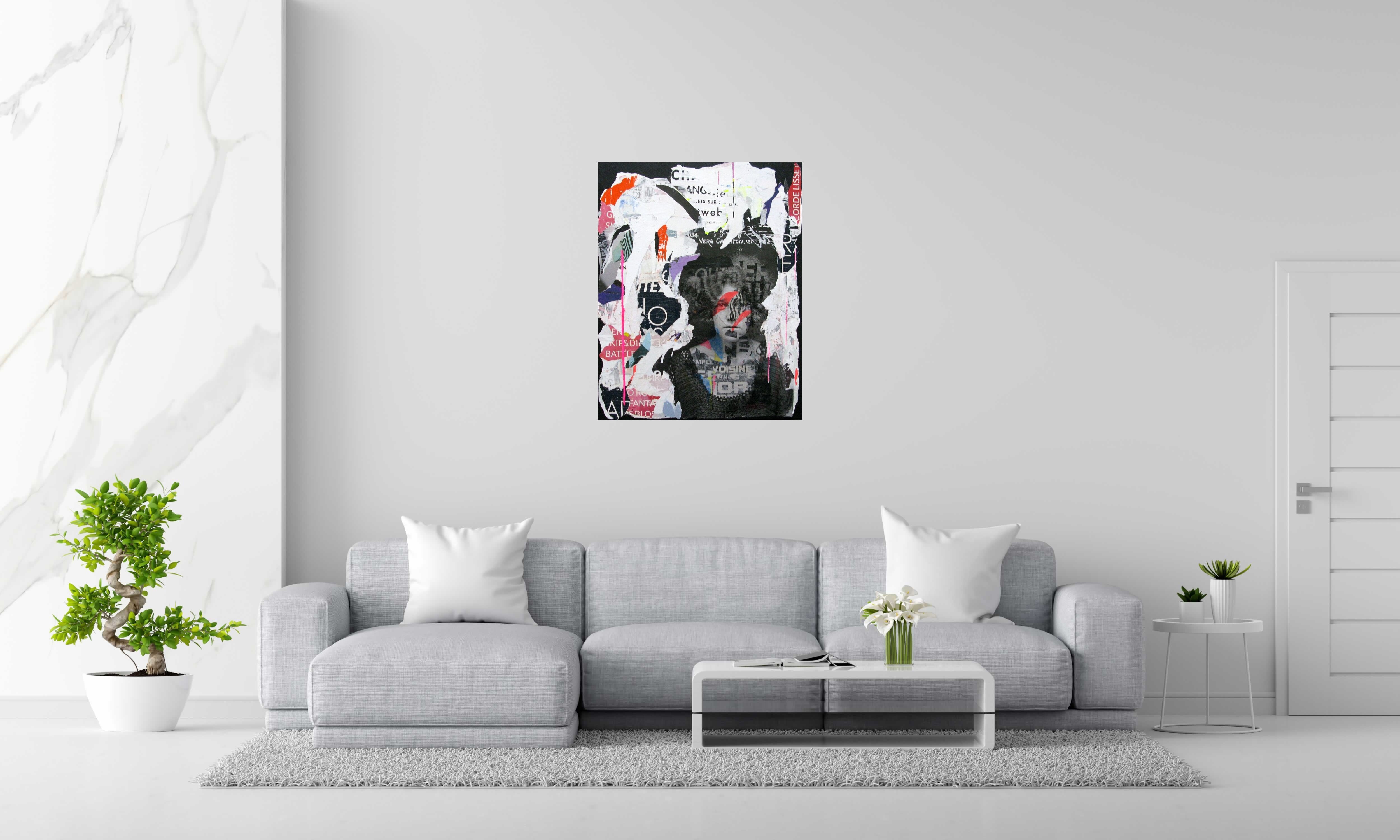 Tableau de LN LE PAPE a pour titre  FAN DE KISS style graphique dim : LN LE PAPEprix: