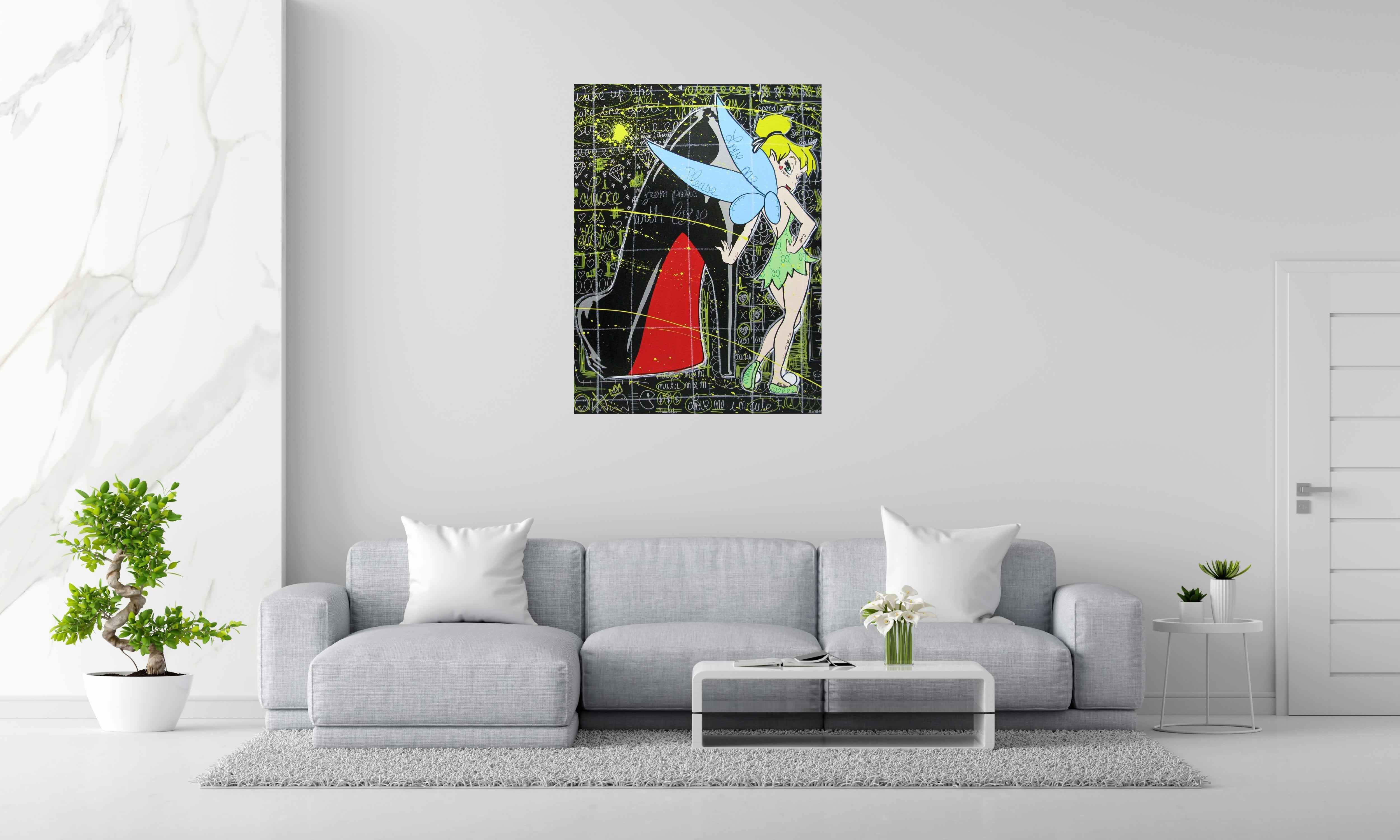 Tableau de ONIZBAR a pour titre  THE GOOD SIZE style street pop art dim : ONIZBARprix:920
