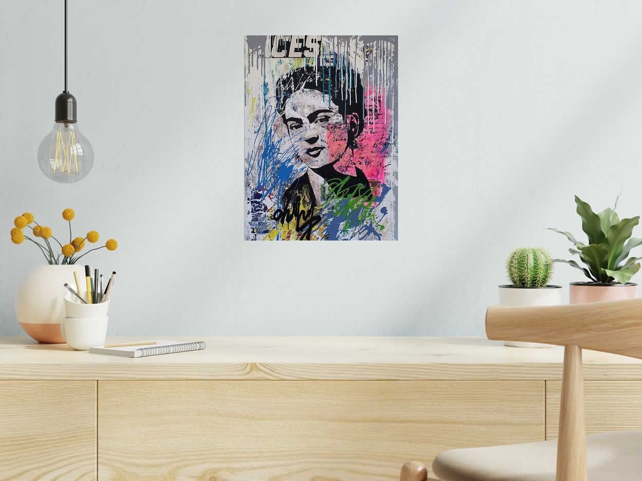 Editions d'art de PATRICIA GADISSEUR a pour titre  FRIDA style street pop art dim : PATRICIA GADISSEURprix:70