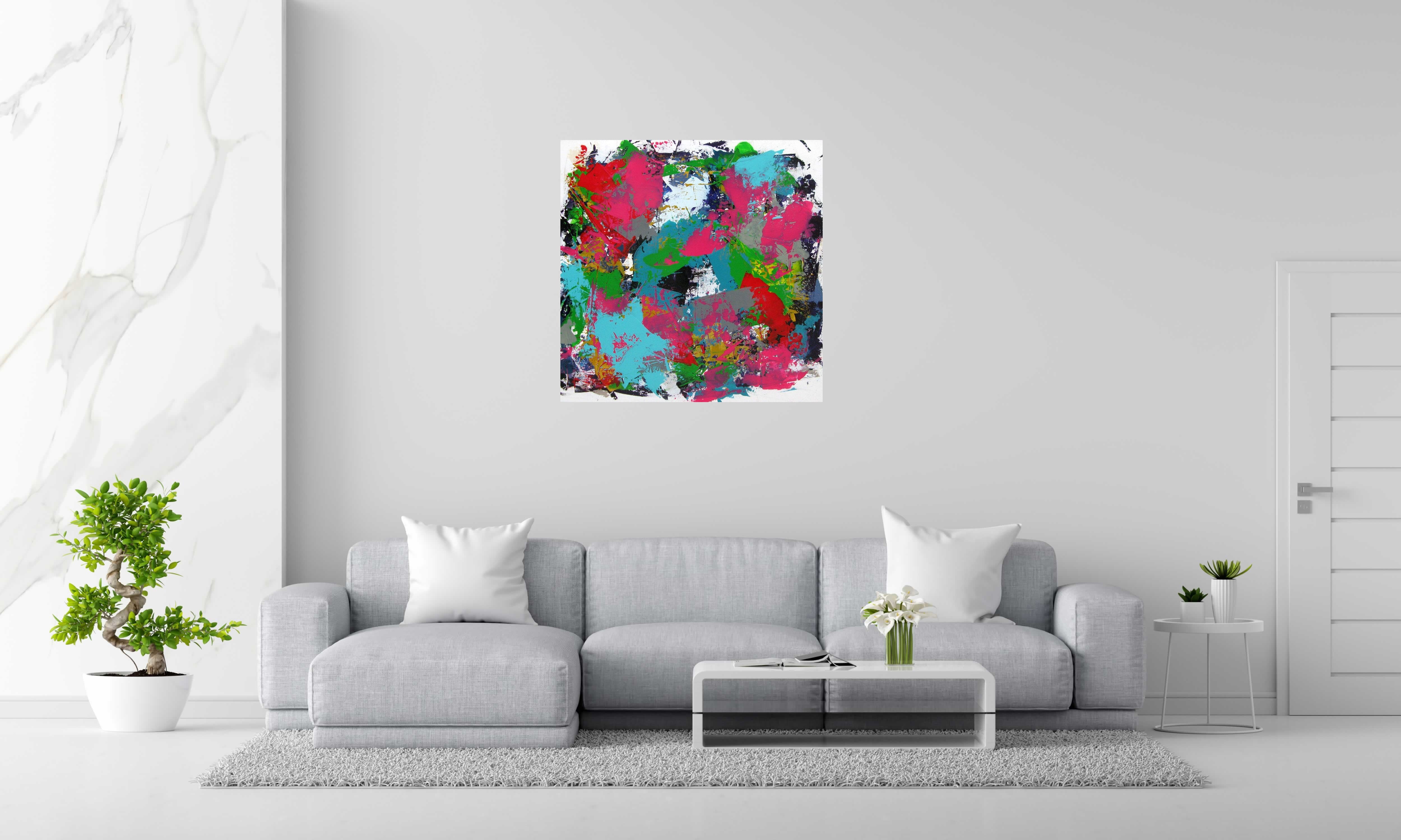 Tableau de CELINE WEBER a pour titre  VELVET style abstrait dim : CELINE WEBERprix: