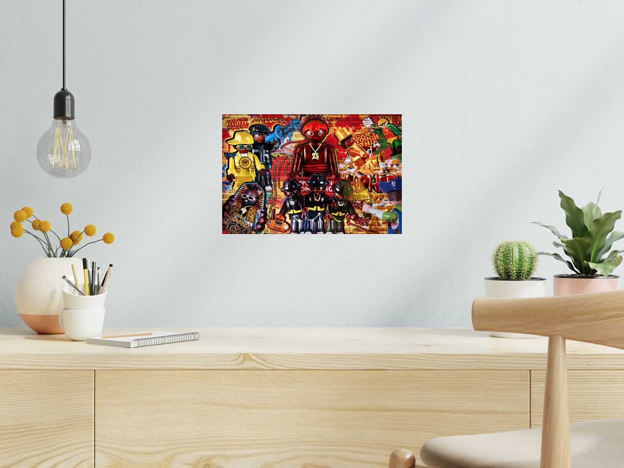 Photo de RICHARD UNGLIK a pour titre  HIP HOP style street pop art dim : RICHARD UNGLIKprix:60