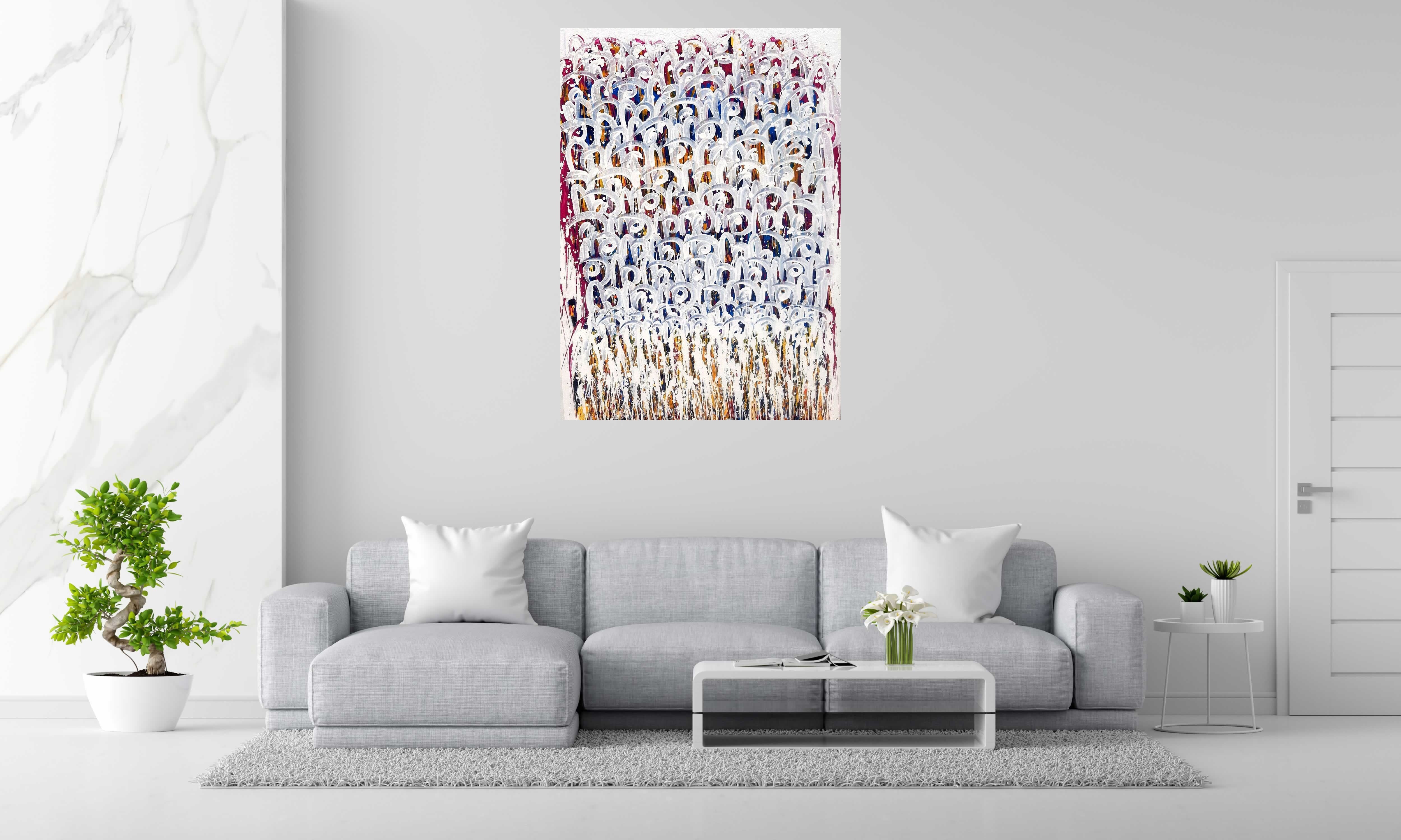 Tableau de STEPHANE RIME a pour titre  NONAME AURORE 2019 style abstrait dim : STEPHANE RIMEprix:1350