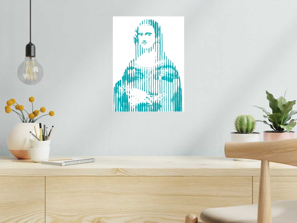 Editions d'art de WAWAPOD a pour titre  MONA MONROE TURQUOISE style figuratif dim : WAWAPODprix:50