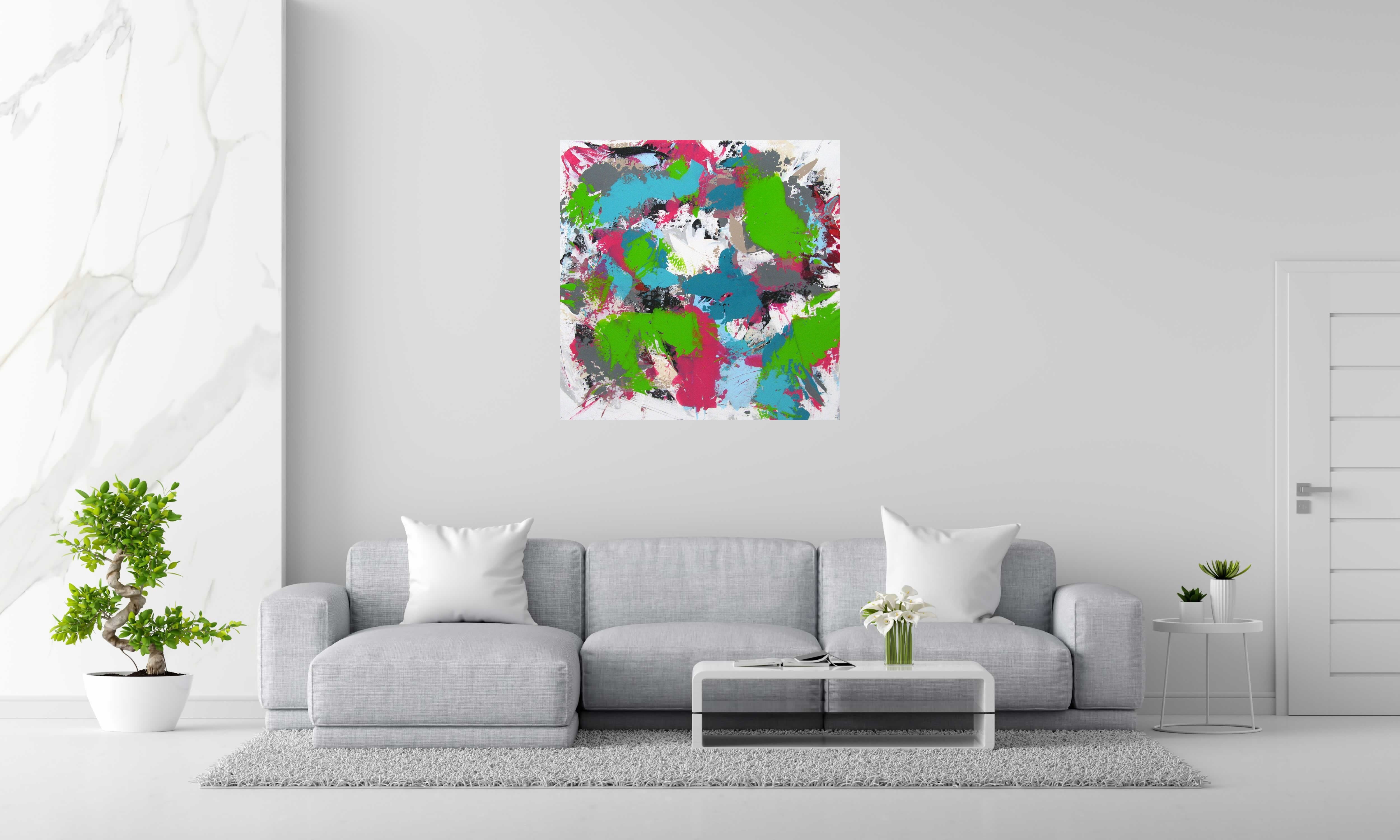 Tableau de CELINE WEBER a pour titre  SPLASH style abstrait dim : CELINE WEBERprix: