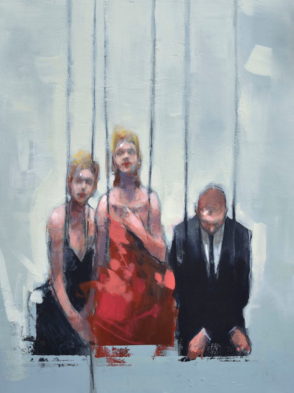 Editions d'art de MASSEBEUF Olivier a pour titre  WHOEVER RUINED THE PARTY style figuratif dim : MASSEBEUF Olivierprix:70