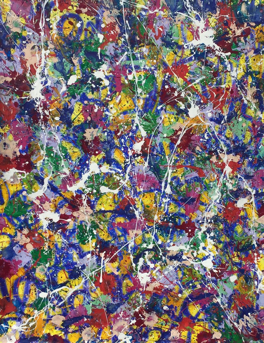 Peinture abstraite grande taille NONAME  A44 – STEPHANE RIME – 140 × 110 cm