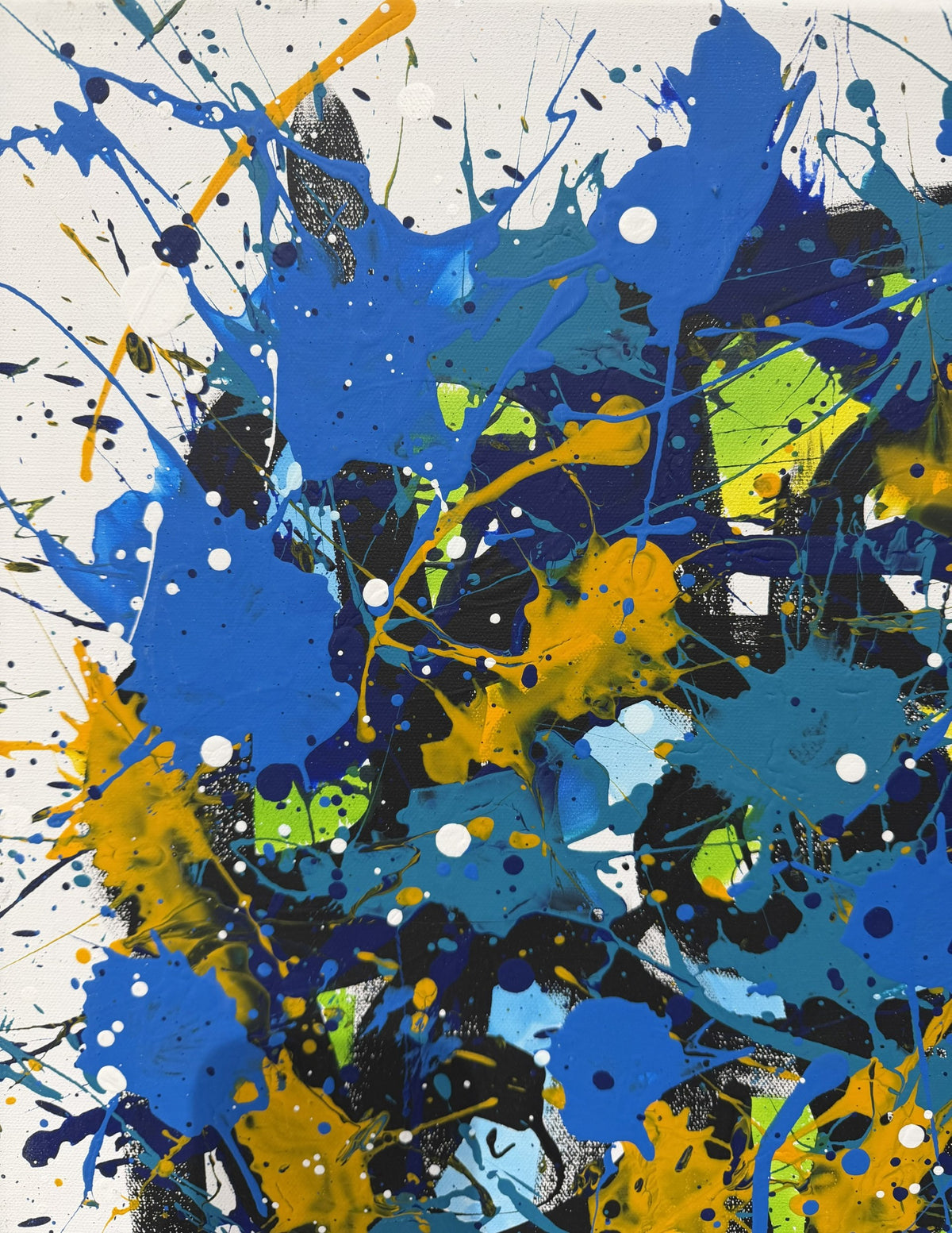 Peinture noname centre 8 de STEPHANE RIME dans un intérieur – 60 × 60 cm