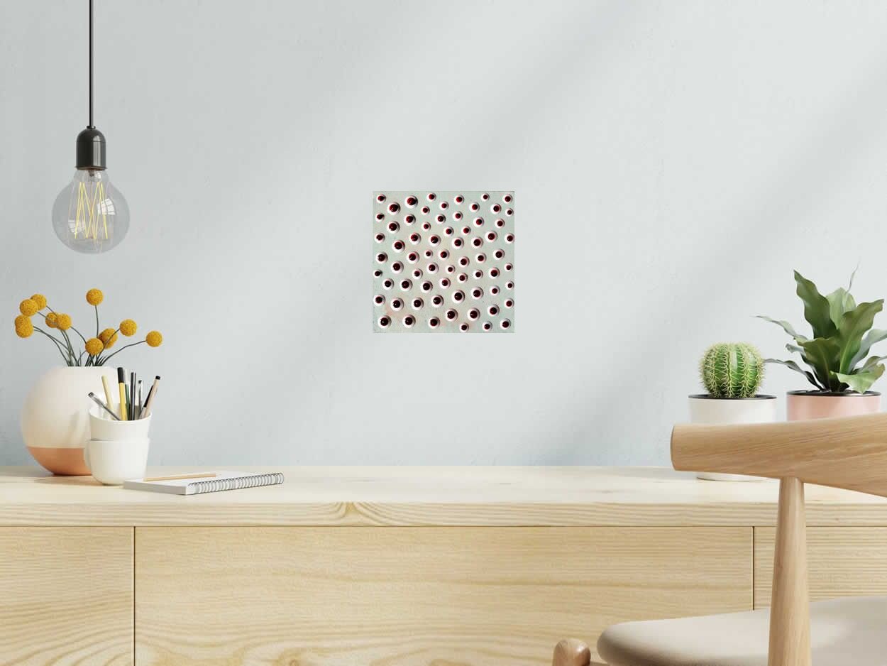 Peinture Sky 1 de NASH dans un intérieur – 20 × 20 cm