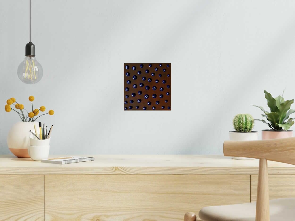 Peinture Sky 9 de NASH dans un intérieur – 20 × 20 cm