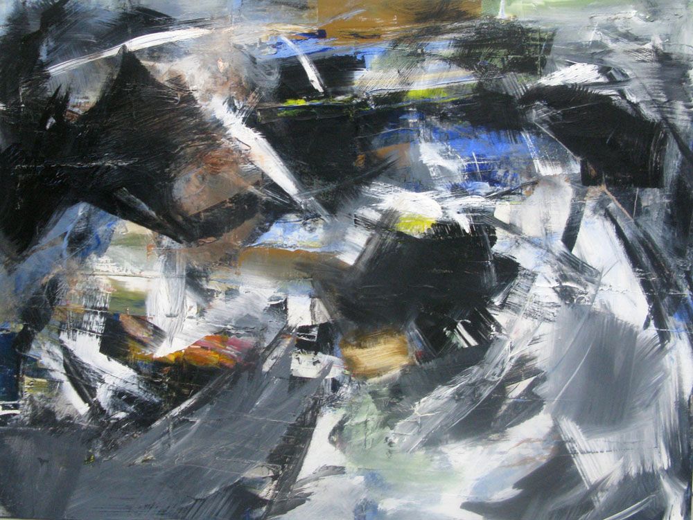 Peinture abstraite très grand format SONGE 10-06 – JM BARROIS – 97 × 130 cm