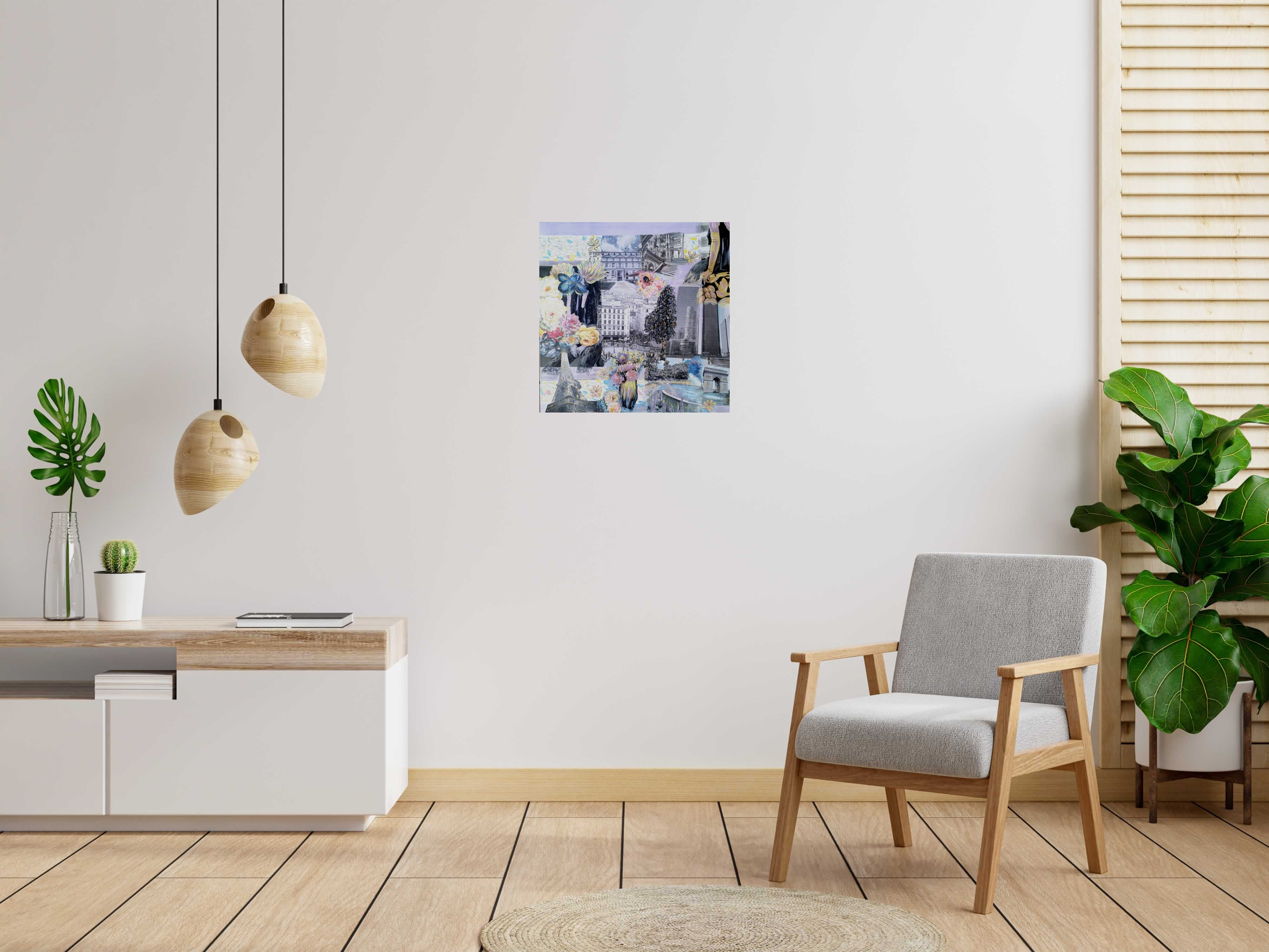 Peinture FASHION WEEK de VEROE dans un intérieur – 60 × 60 cm
