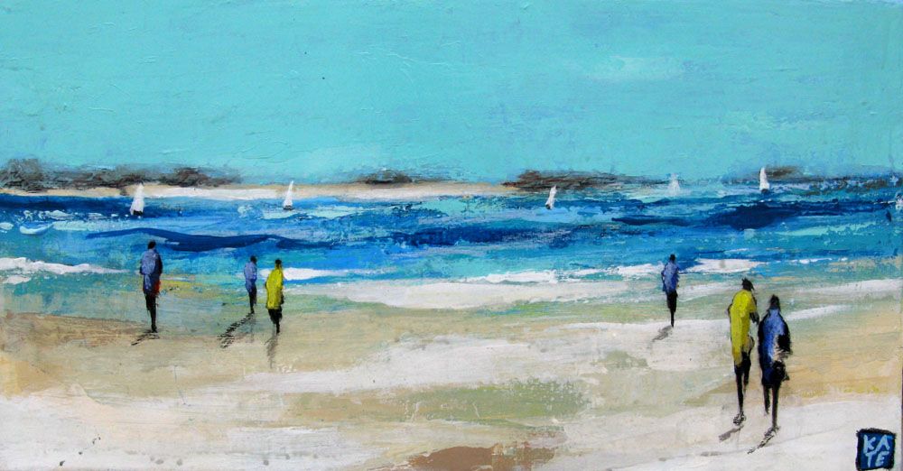 Peinture figurative petit format Finistere nord – KATE BAILEY – 30 × 60 cm