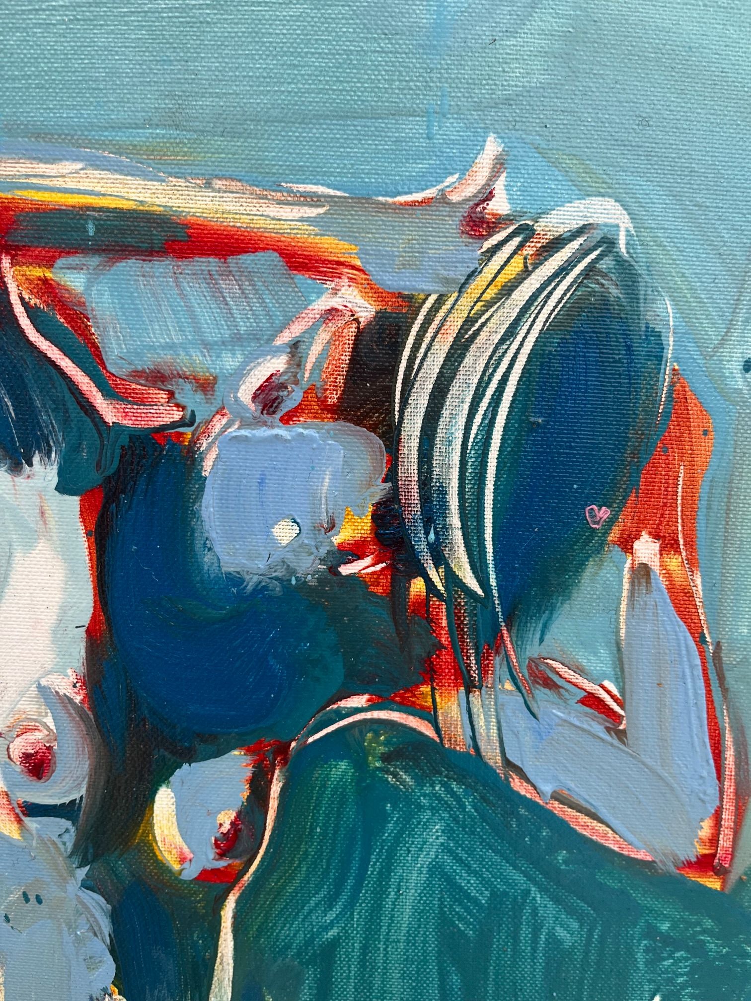 Peinture L'instant 22 de OLENA SINIUHINA dans un intérieur – 40 × 30 cm