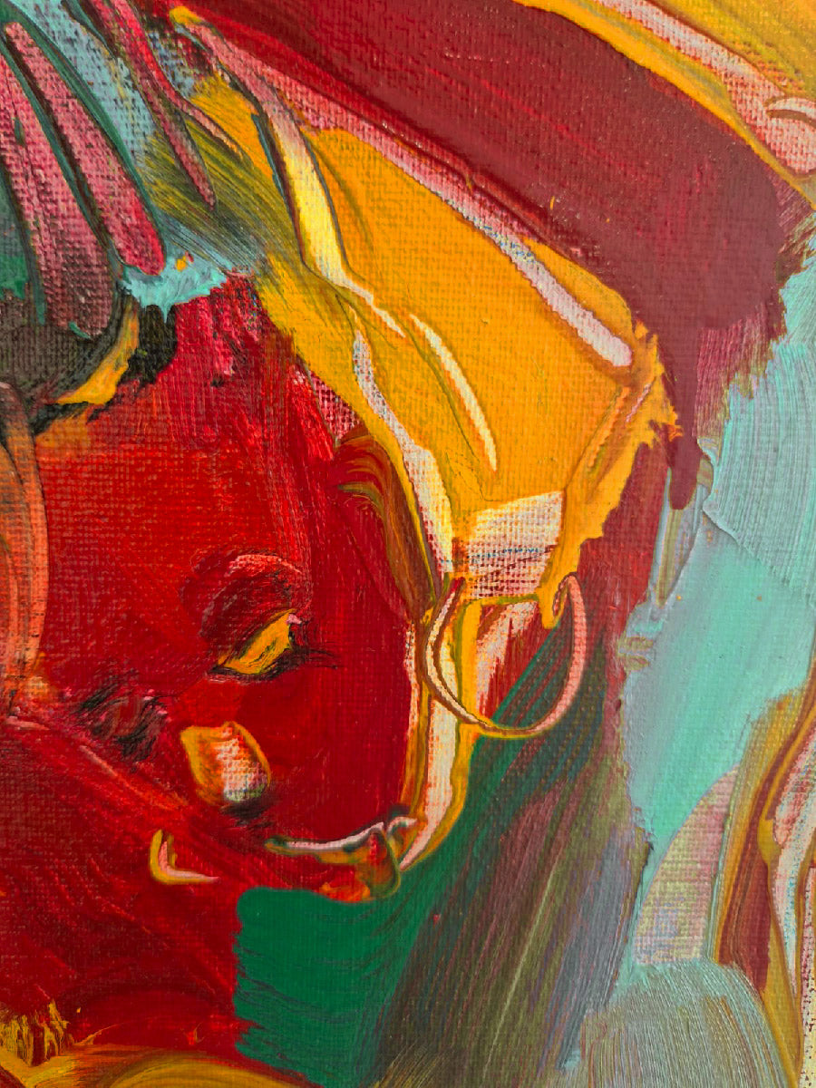 Peinture L'instant 94 de OLENA SINIUHINA dans un intérieur – 40 × 30 cm