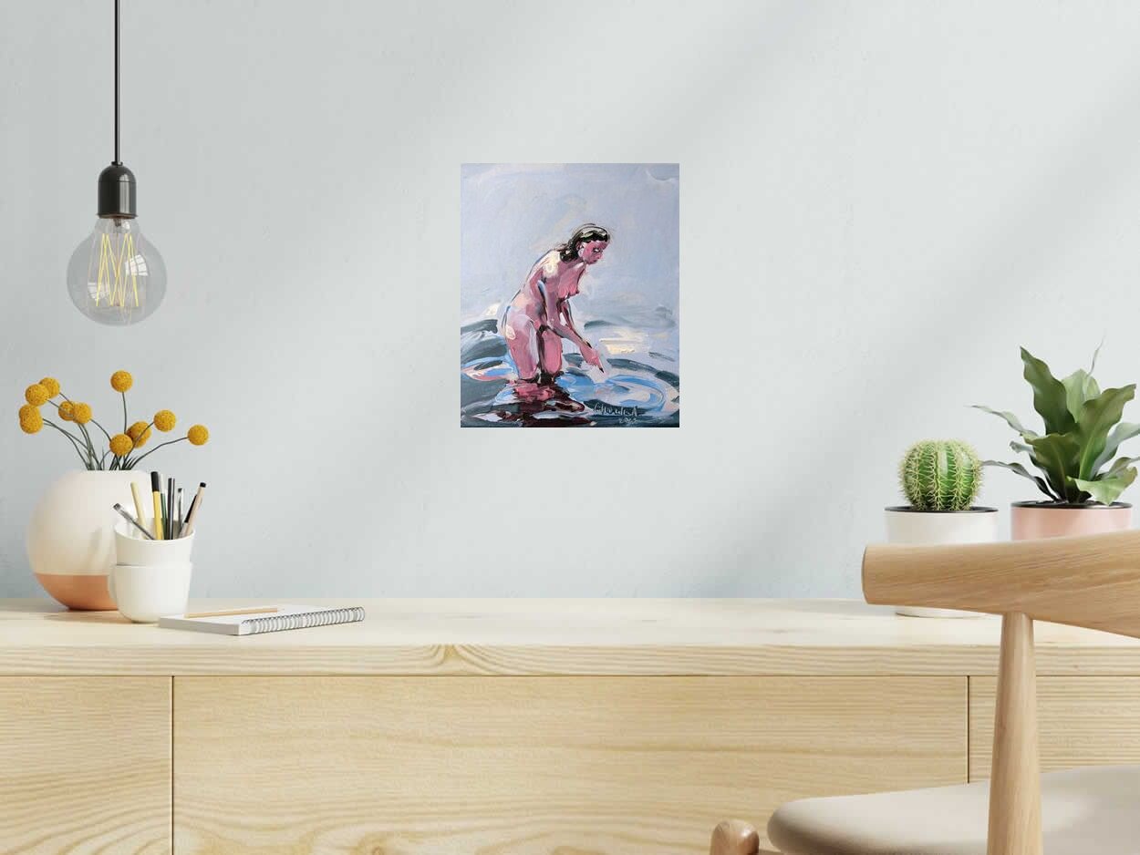 Peinture Sofia de OLENA SINIUHINA dans un intérieur – 24 × 29 cm