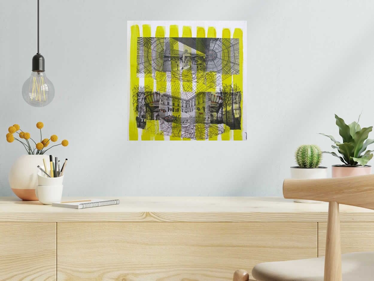 Peinture LOUVRES de VEROE dans un intérieur – 40 × 40 cm