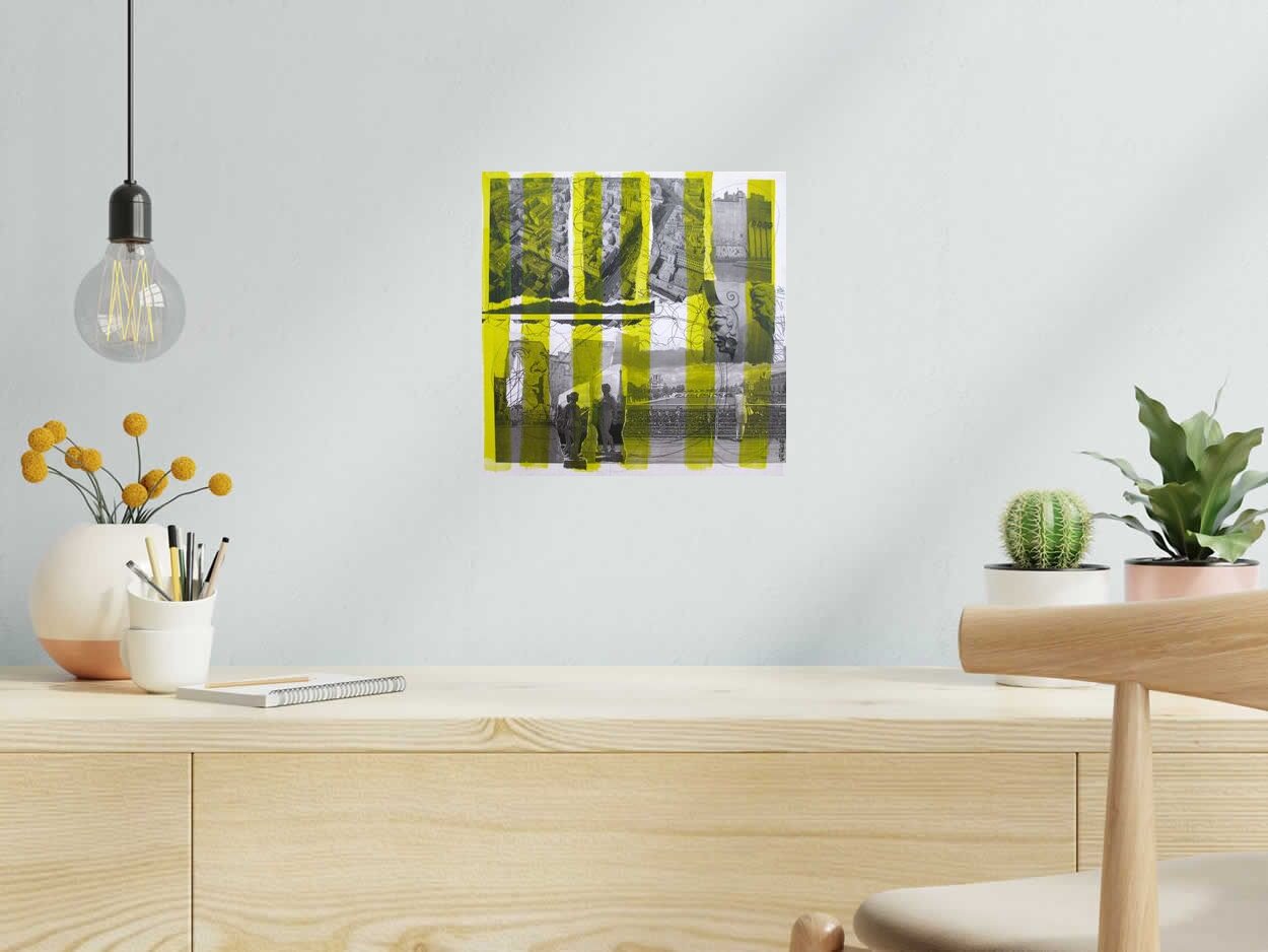 Peinture PRISE DE HAUTEUR de VEROE dans un intérieur – 30 × 30 cm